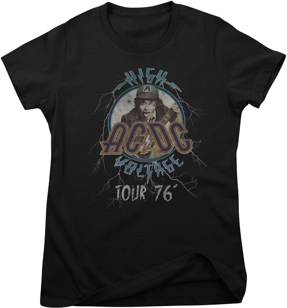 AC/DC T-Shirt AC/DC High Voltage Tour 76' Girly Tee