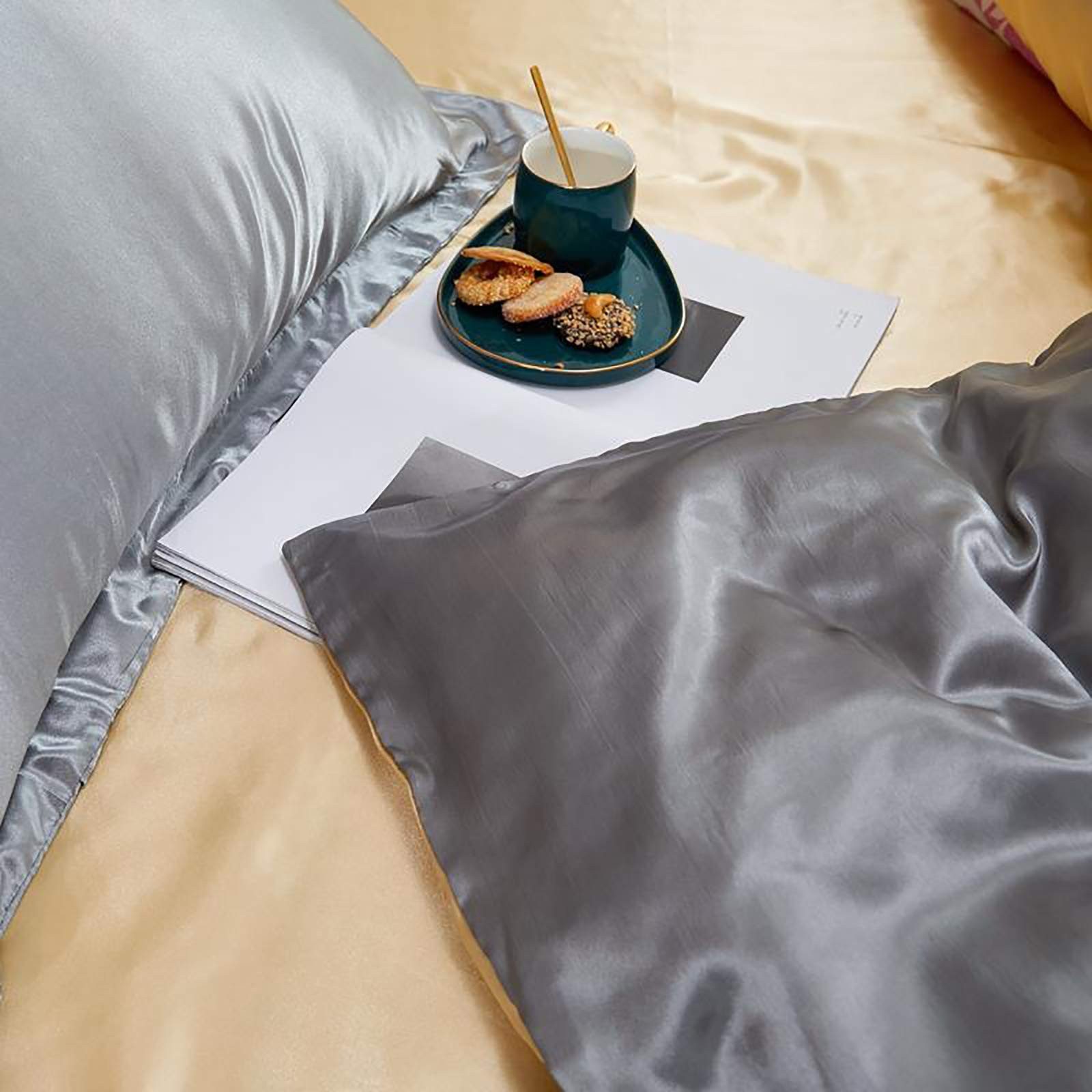 Coonoor Bettwäsche Satin Bettwäsche Luxus Bettbezug günstig online kaufen