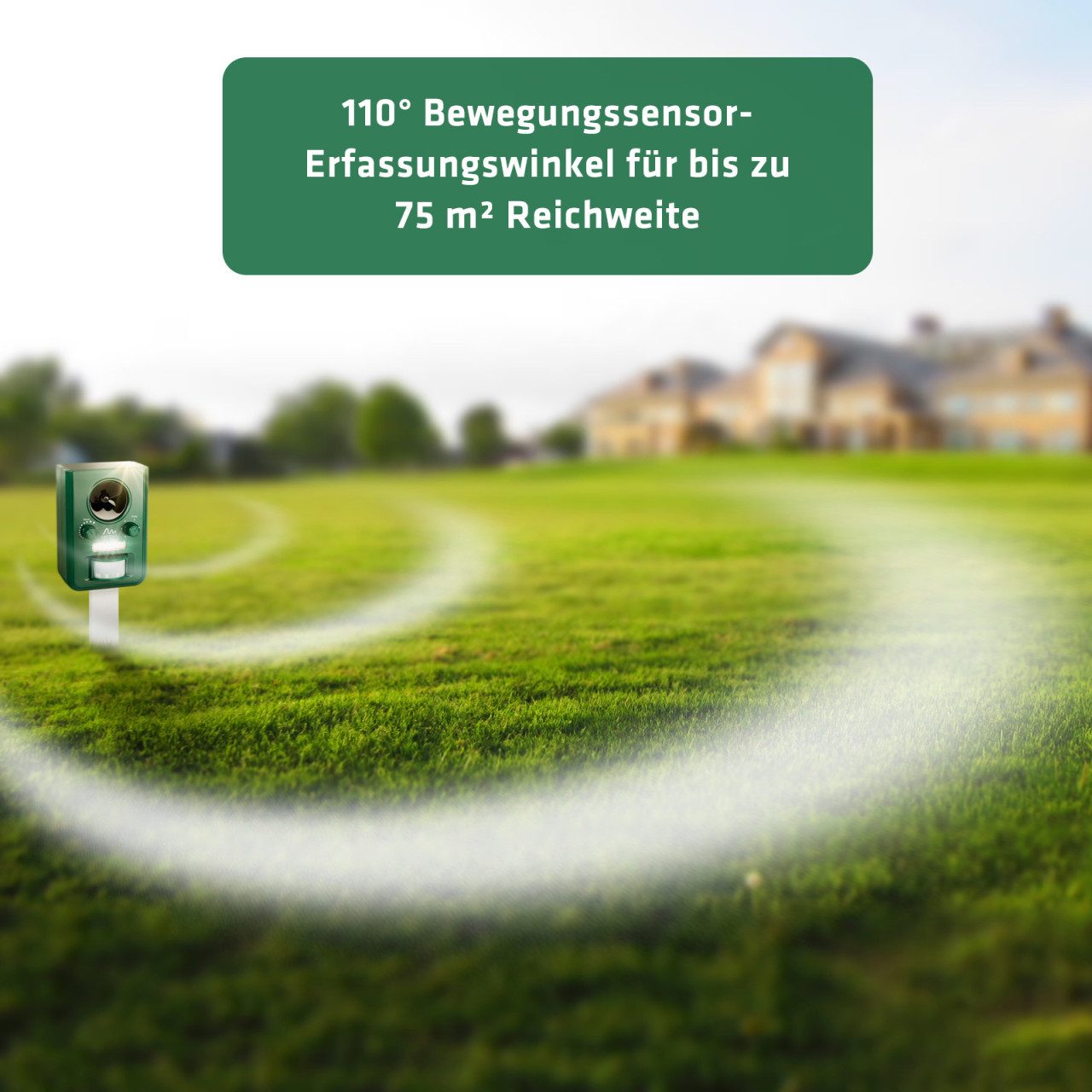 Thumbnail - Gardigo Ultraschall-Tierabwehr Gardigo Solar Tiervertreiber mit Ultraschall