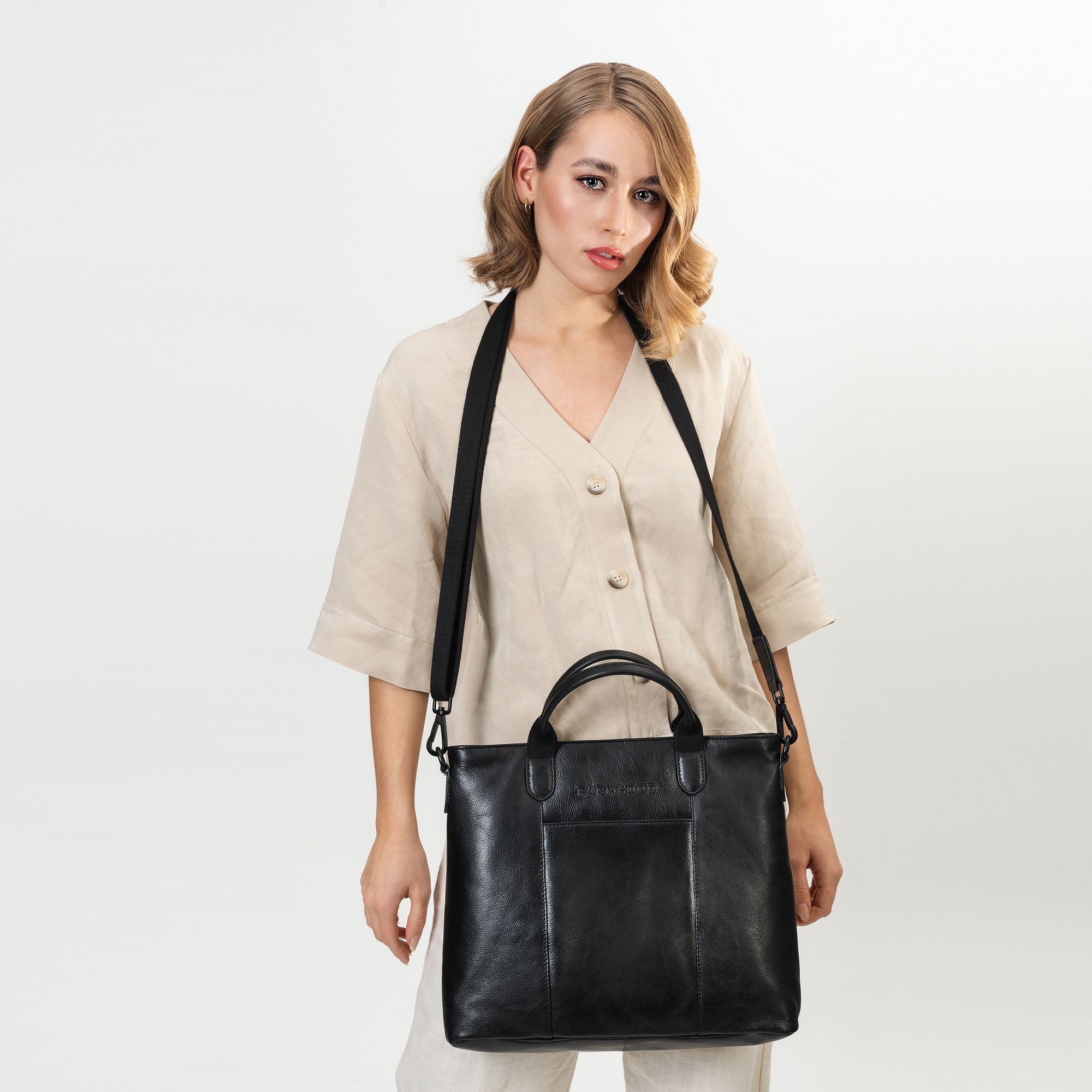 Farmhood Henkeltasche Memphis, Leder