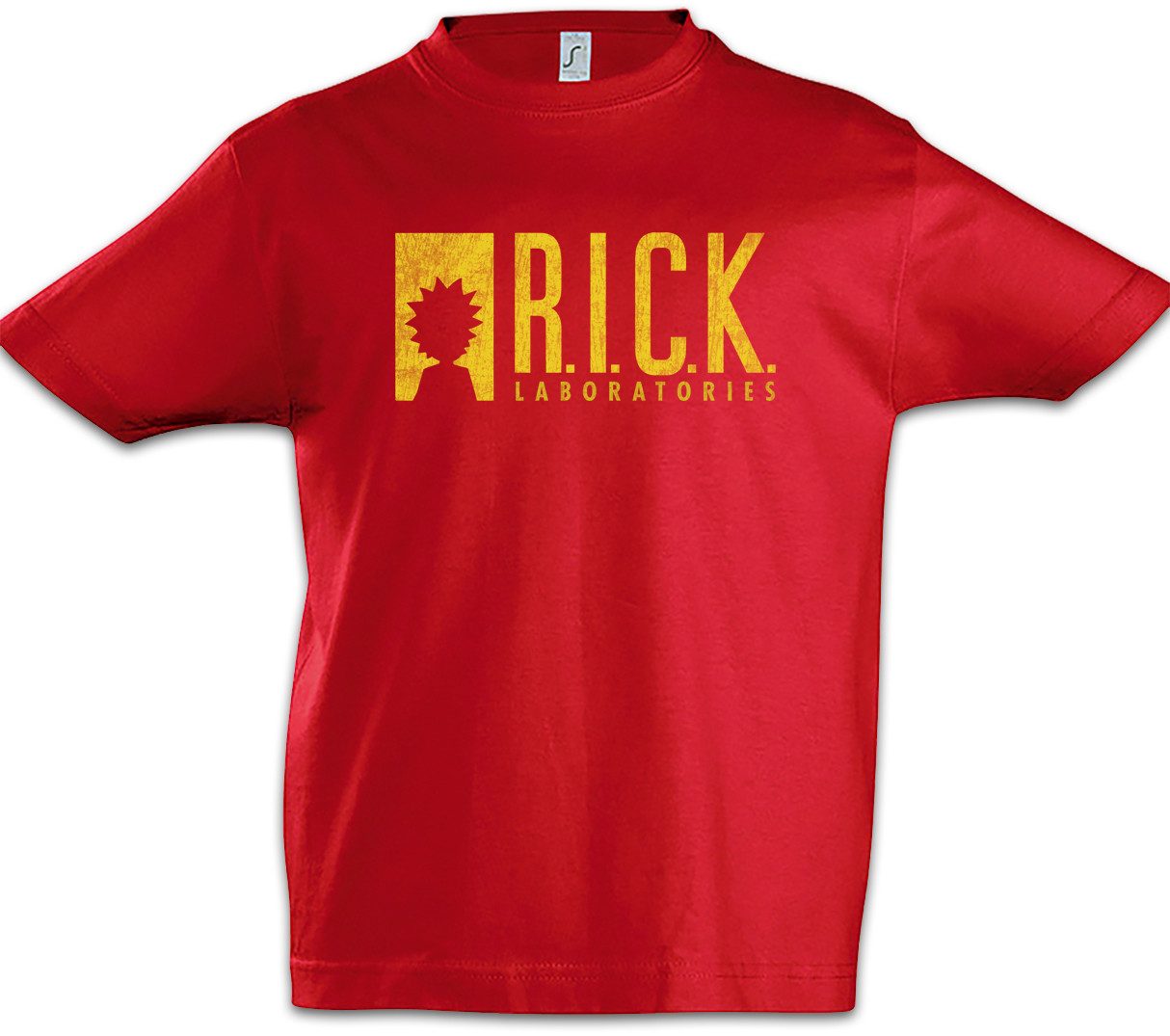 Urban Backwoods Print-Shirt R.I.C.K. Laboratories Kinder T-Shirt Rick The Sanchez Beth Smith Jerry (1-tlg) Morty Flash The Adventures