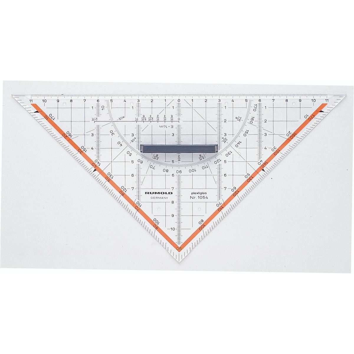 Rumold Formularblock RUMOLD Zeichendreieck 1054 25cm Acrylglas transparent