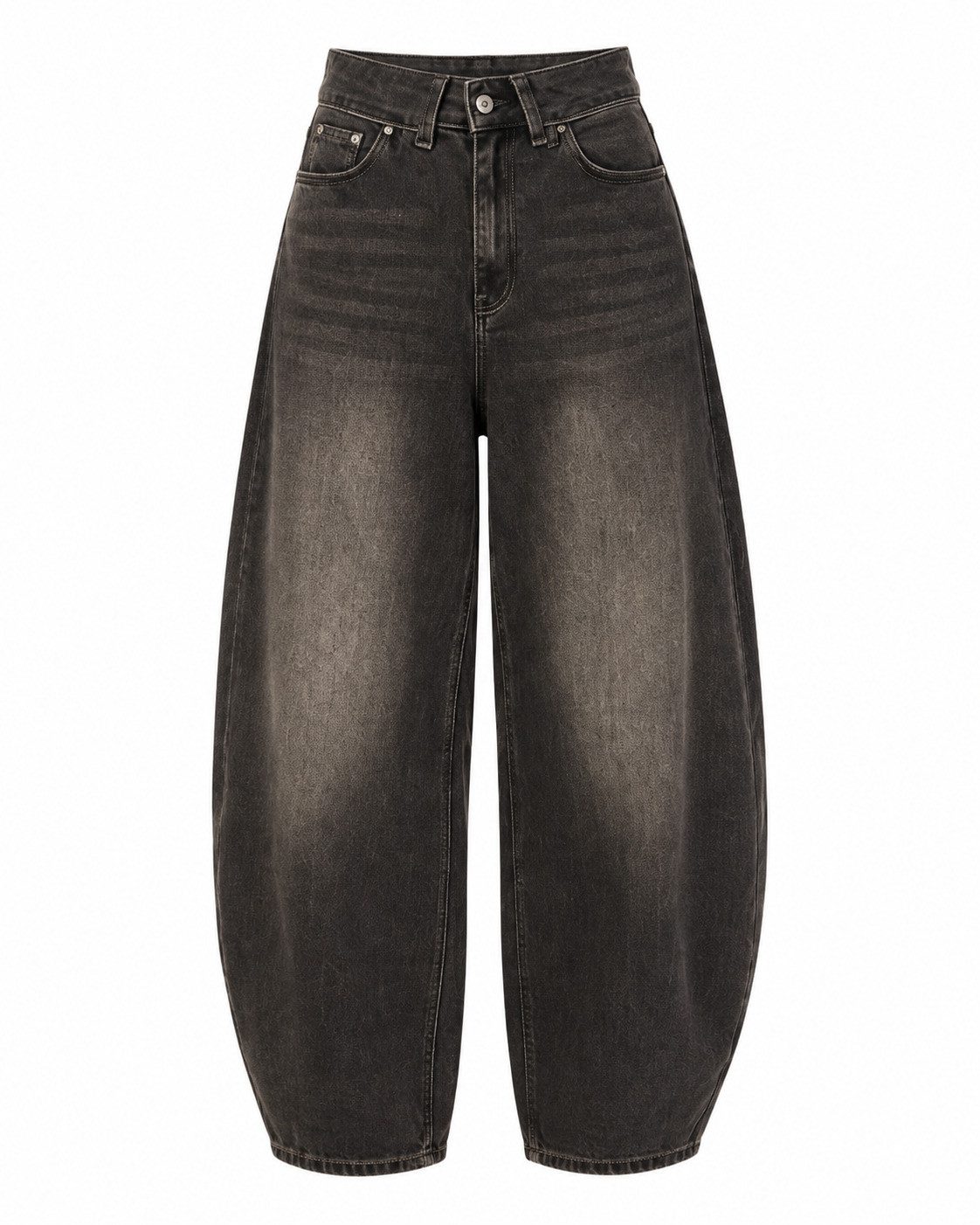 Elara High-waist-Jeans — Damen Barrel Jeans mit High Waist Bund im modernen Balloon Fit