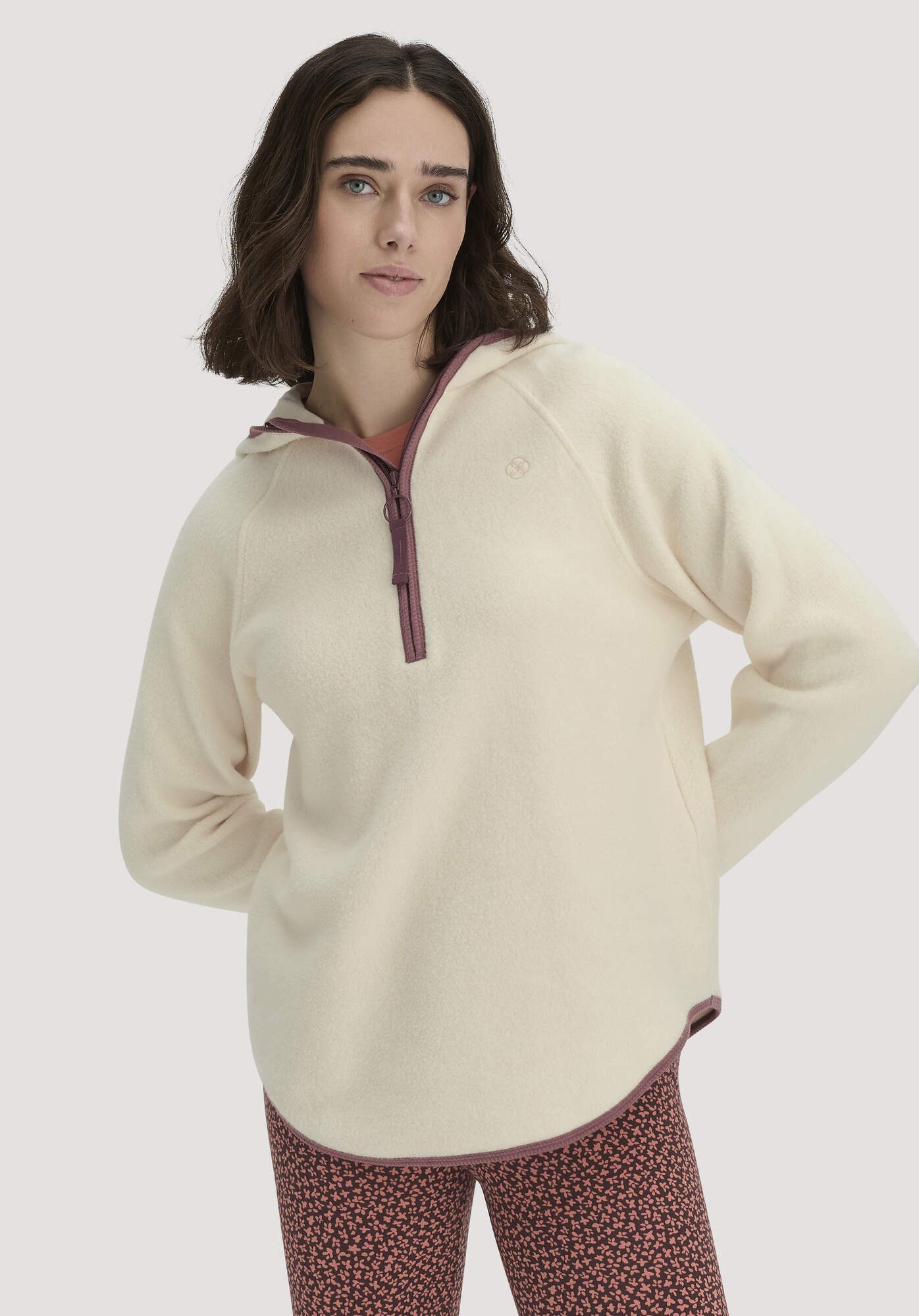 Hessnatur Fleecepullover Relaxed ACTIVE LIGHT aus reiner Bio-Baumwolle (1-tlg)