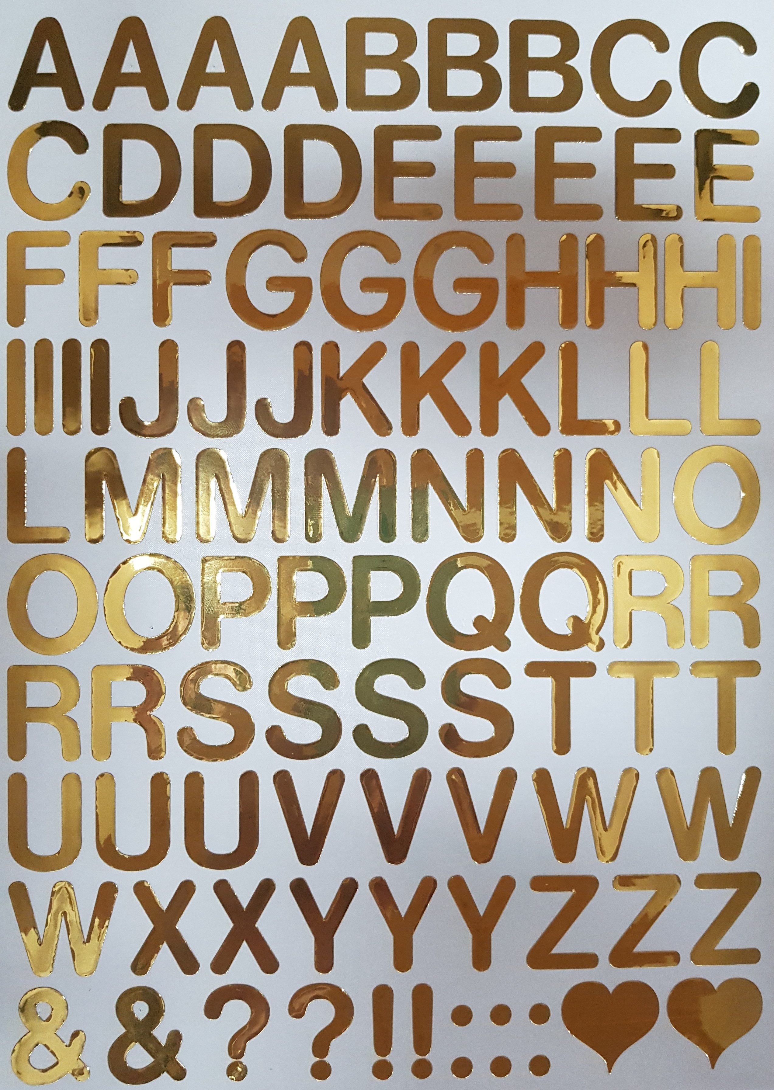 Wichelhaus Bild Buchstaben Set, Gold, selbstklebend günstig online kaufen