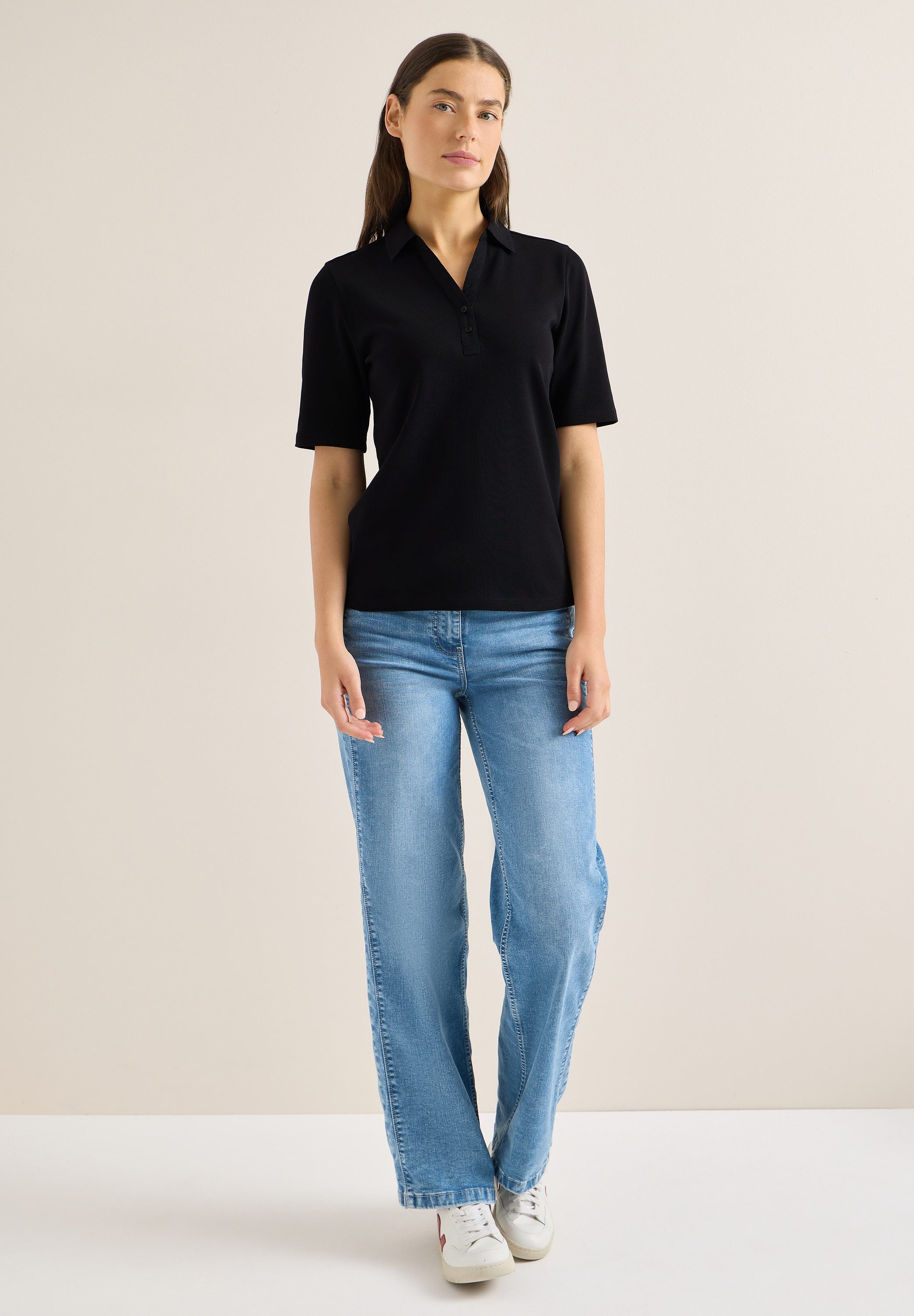 CECIL Poloshirt aus reiner Baumwolle