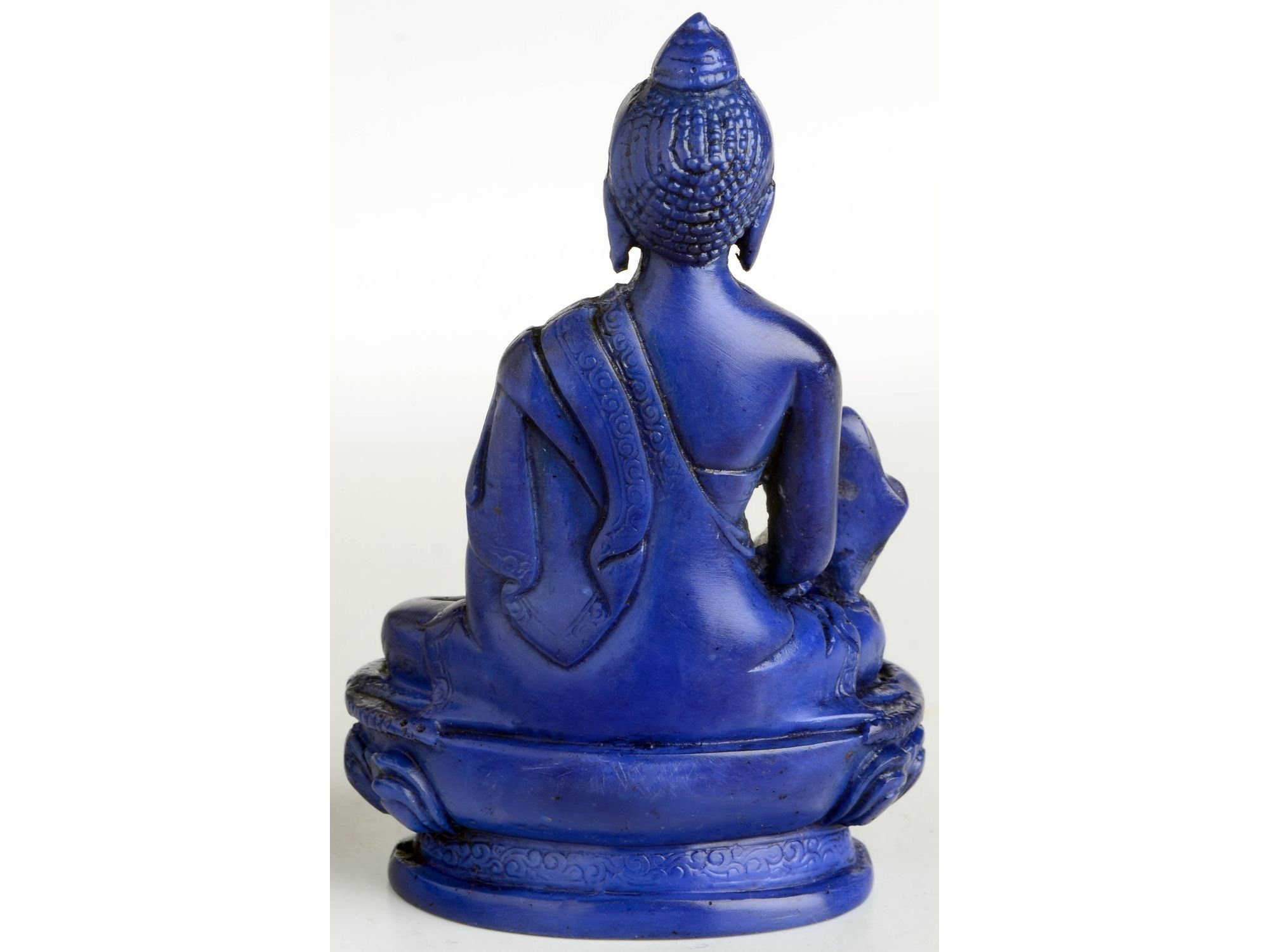 - Blau Medizinbuddha, Handarbeit Höhe Buddhapur Buddhafigur cm 11