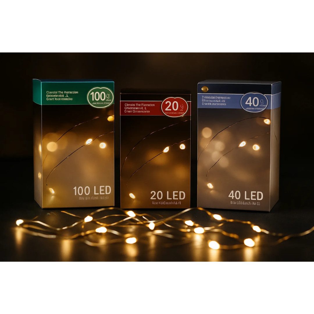 ZD Trading Haushaltshobel 40er LED Lichterkette Draht warmweiss biegsam Leu günstig online kaufen