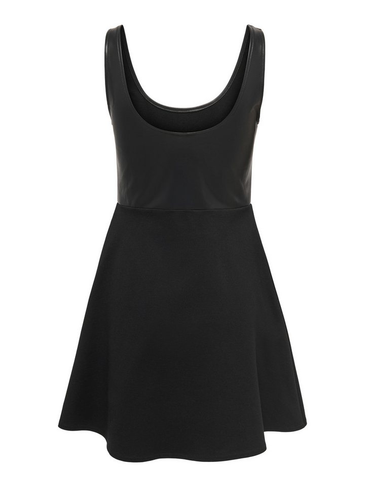 ONLY Minikleid ONLMALI S/L FAUX LEATHER MIX DRESS OTW Materialmix mit Lederimitat