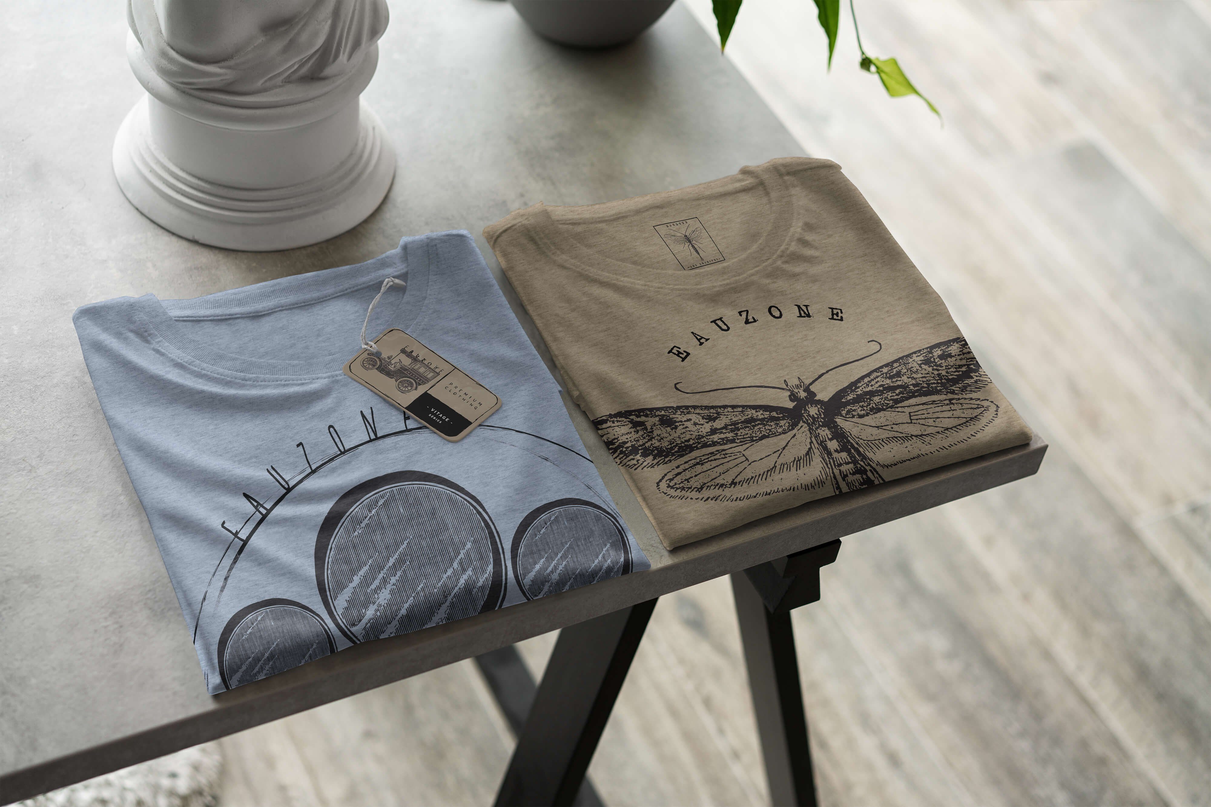 Sinus Art Stonewash Vintage Herren Lupe Denim T-Shirt T-Shirt