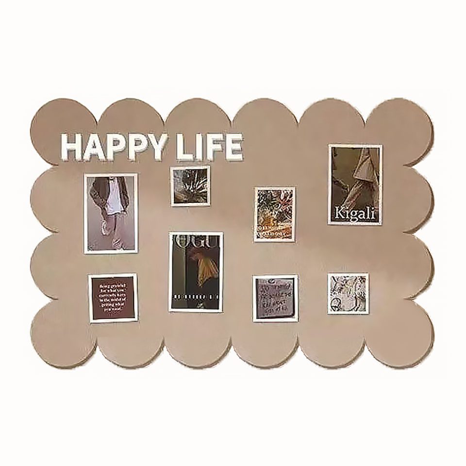 Coonoor Pinnwand gewölbte Filzwand-Pinnwand, Gestreifte Korkpinnwand, Filzf günstig online kaufen