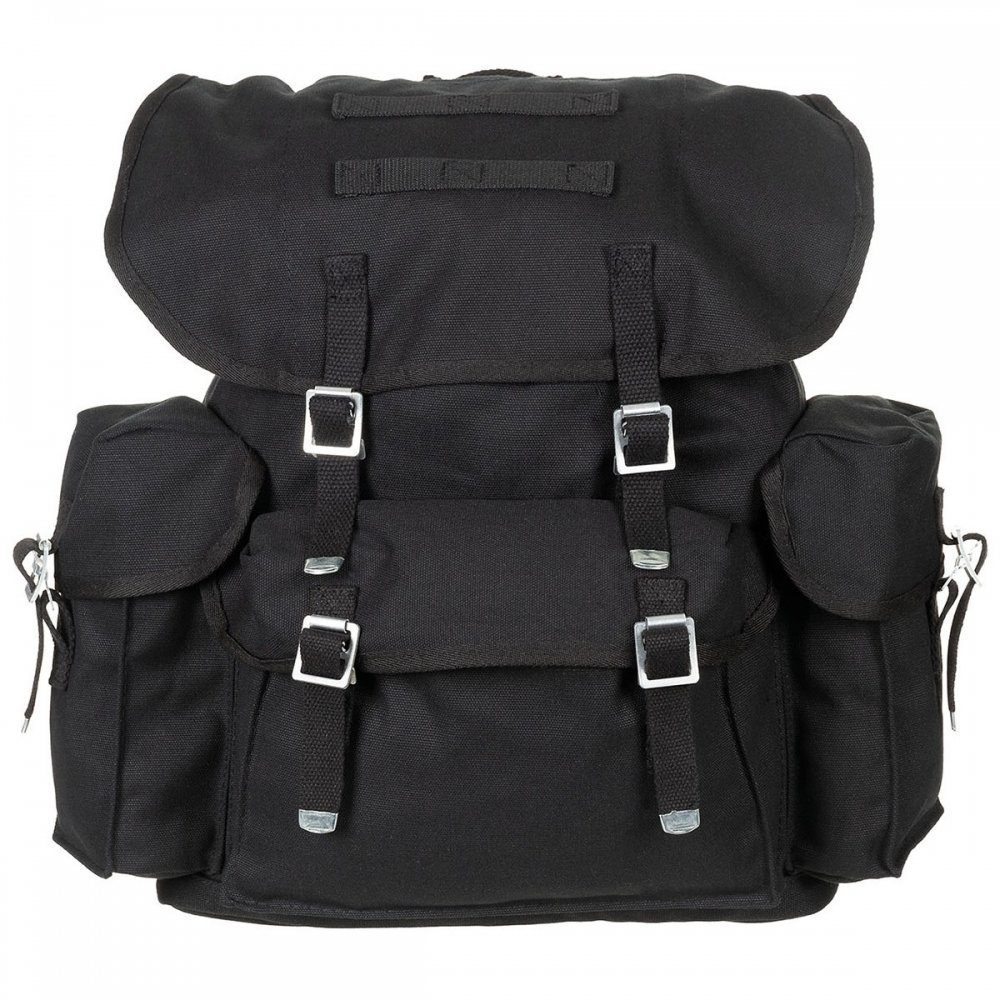 MFH Packtasche) Wanderrucksack Träger Mod., mit (wie BW Rucksack, BW schwarz,