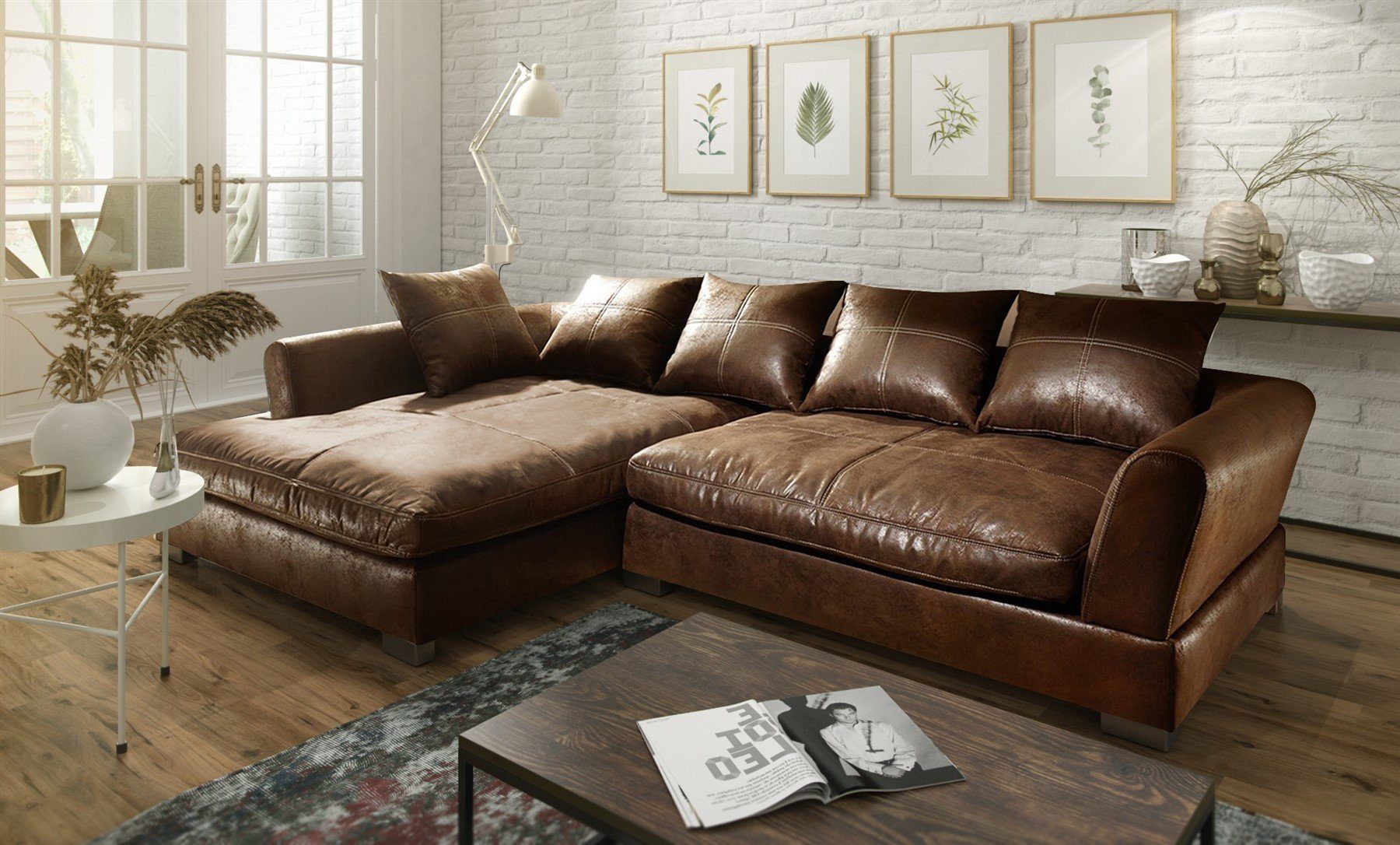 Fun Möbel Ecksofa Couchgarnitur TIZIAN L-Form günstig online kaufen
