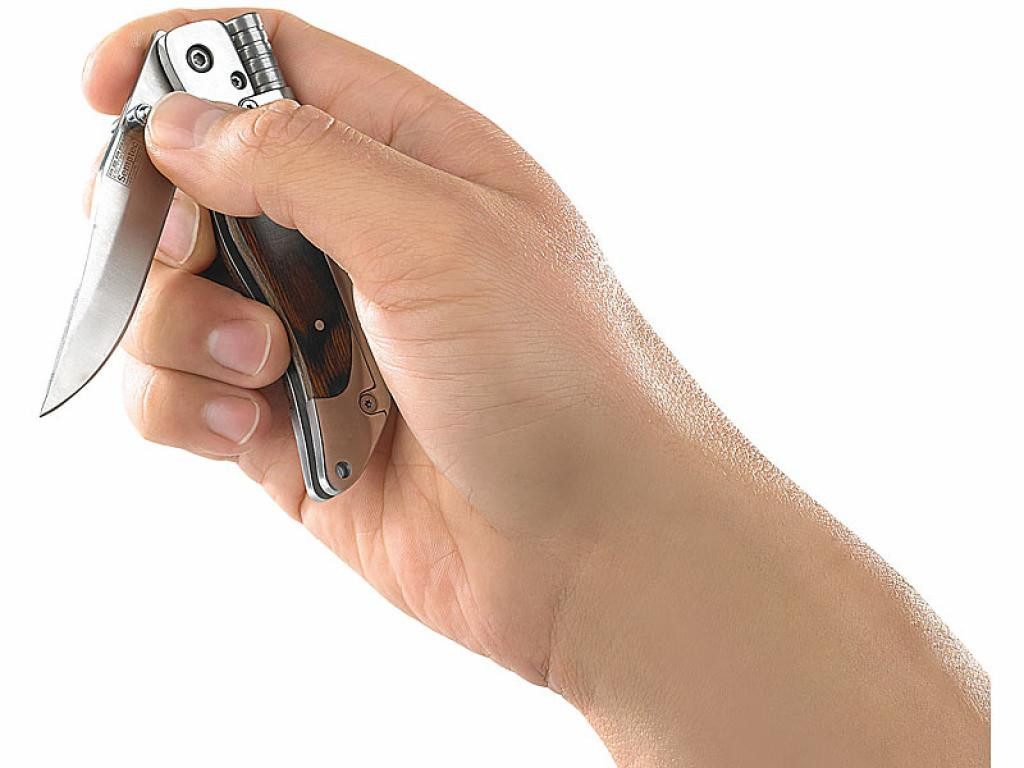 Semptec Taschenmesser Semptec Semptec Taschenmesser mit 8 cm Klinge und Magnesium-Feuerstab, rostfreier Edelstahl