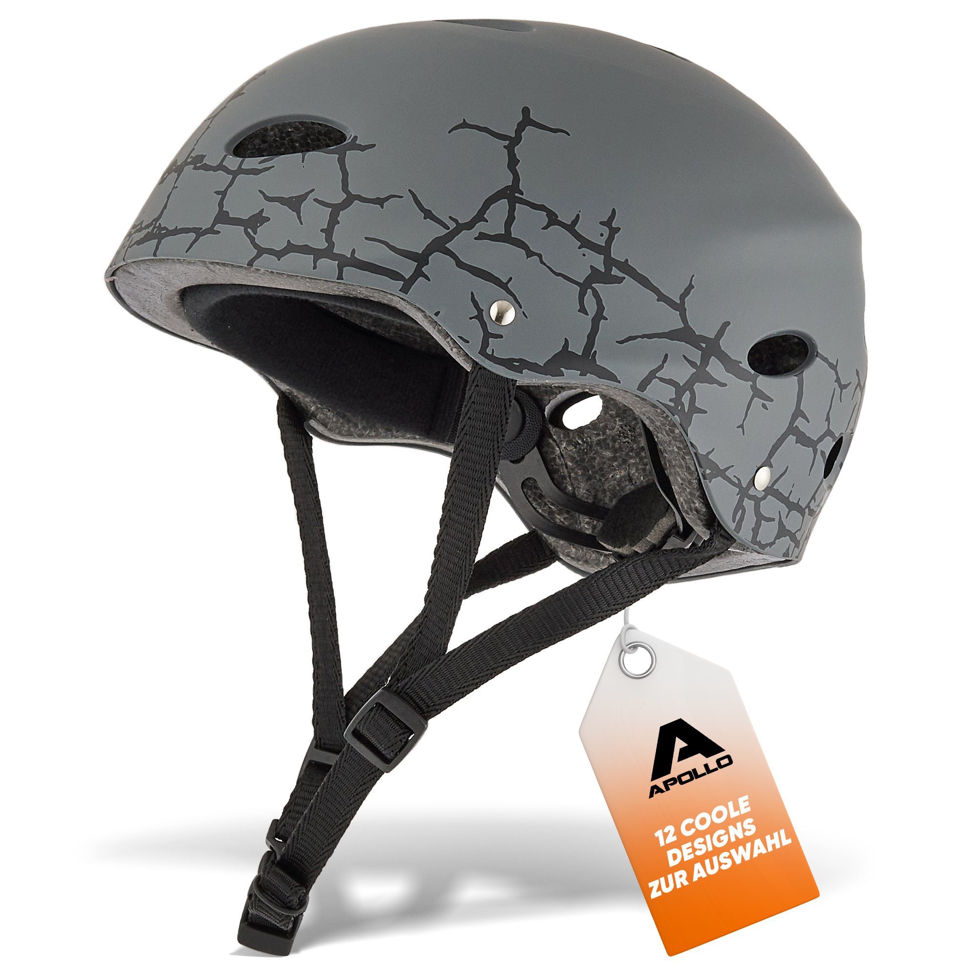 Apollo Kinderhelm Größenverstellbarer Schutzhelm Skatehelm mit, größenverstellbar