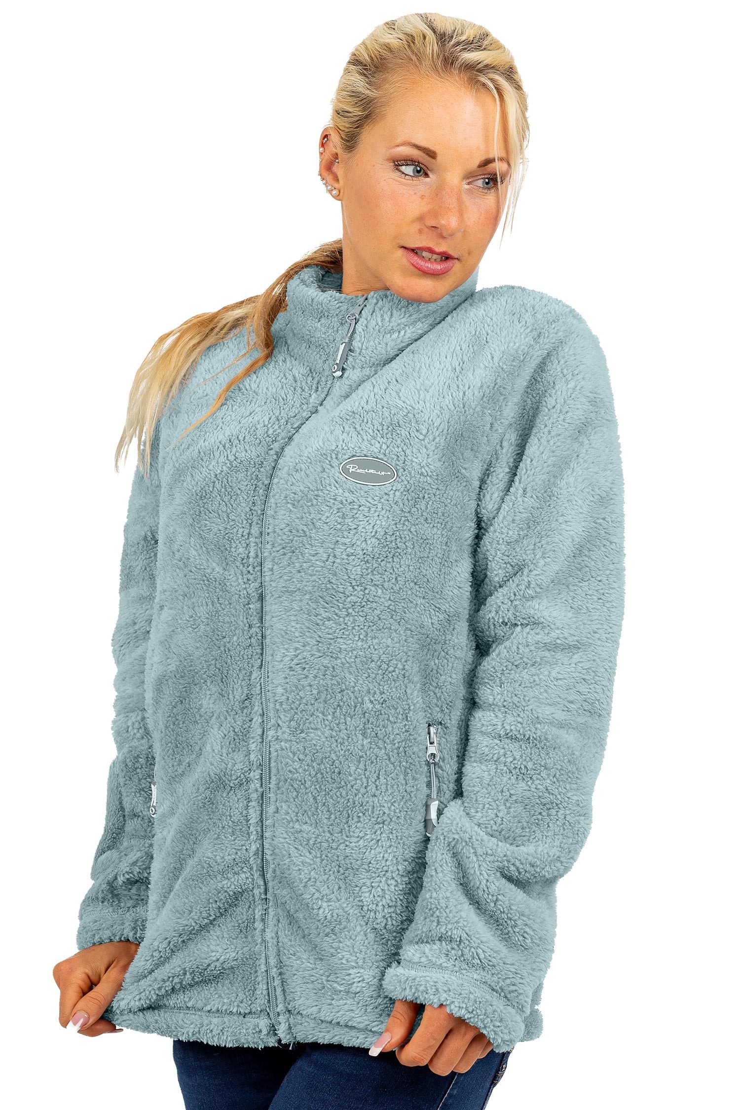 Fleecejacke Damen Regular Fit Flauschige Jacke Kuschelige 22RSW002