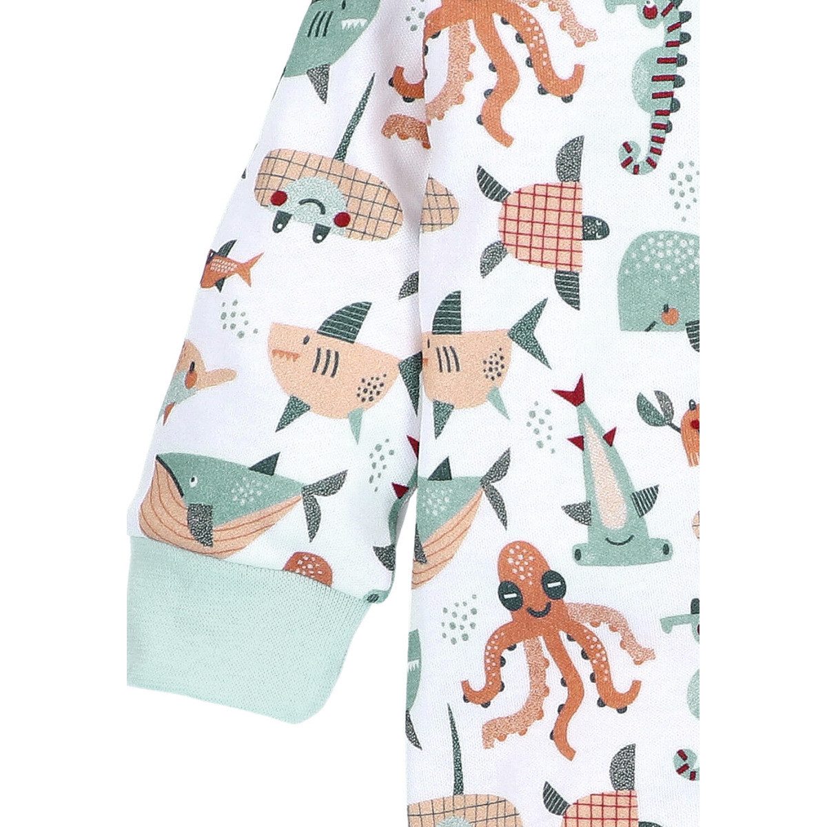 NINI Strampler Meerestiere Unisex Kinder Einteiler, Overall, Babyanzug, Babyoverall, Babyanzug