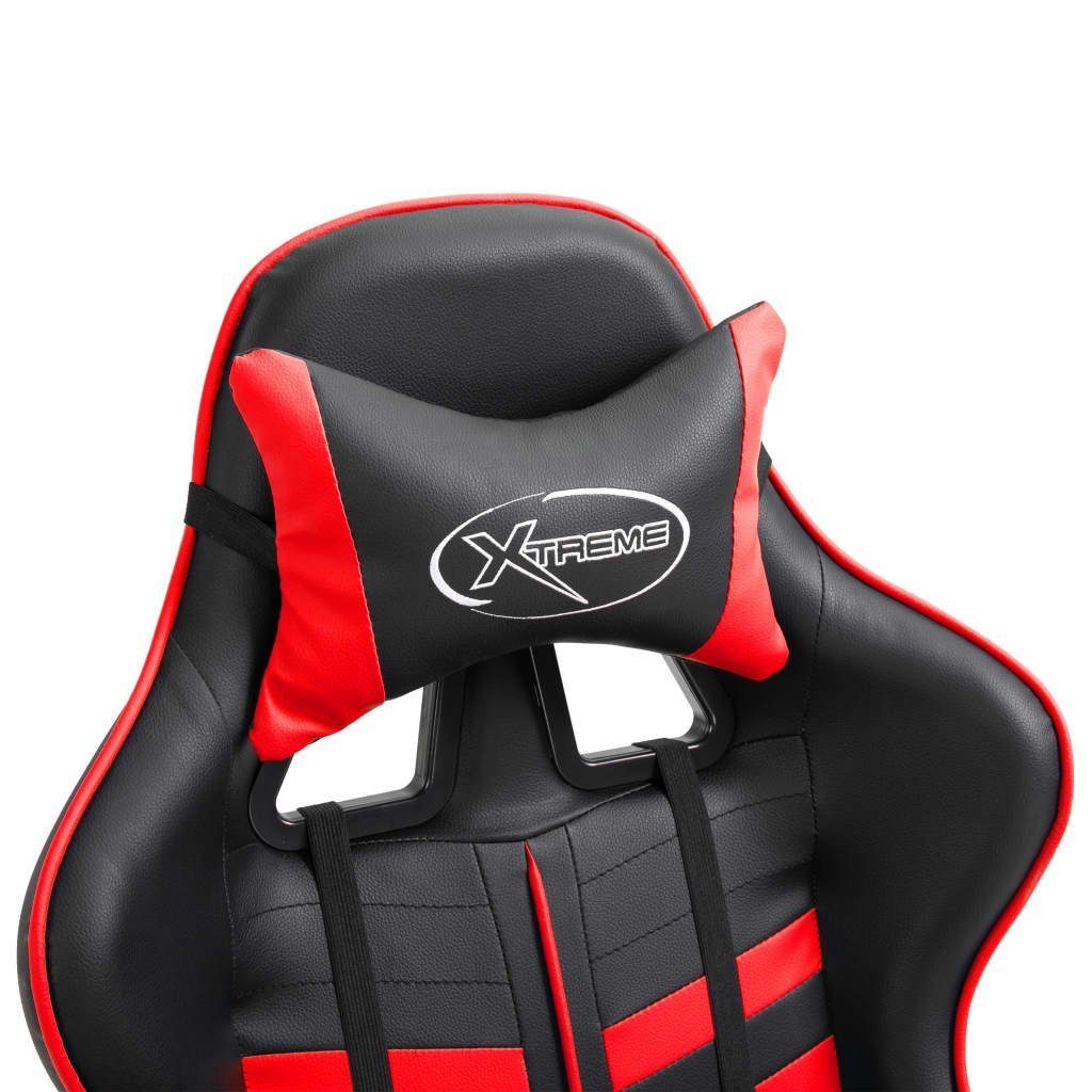 vidaXL Gaming-Stuhl Gaming-Stuhl Rot | Kunstleder (1 St) Rot Rot