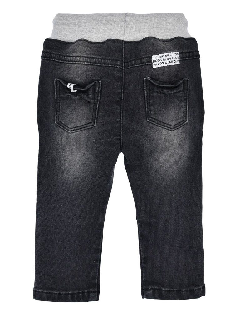 BONDI Trachtenlederhose BONDI Jungen Jeans 'I am the Boss' 91566, Black D
