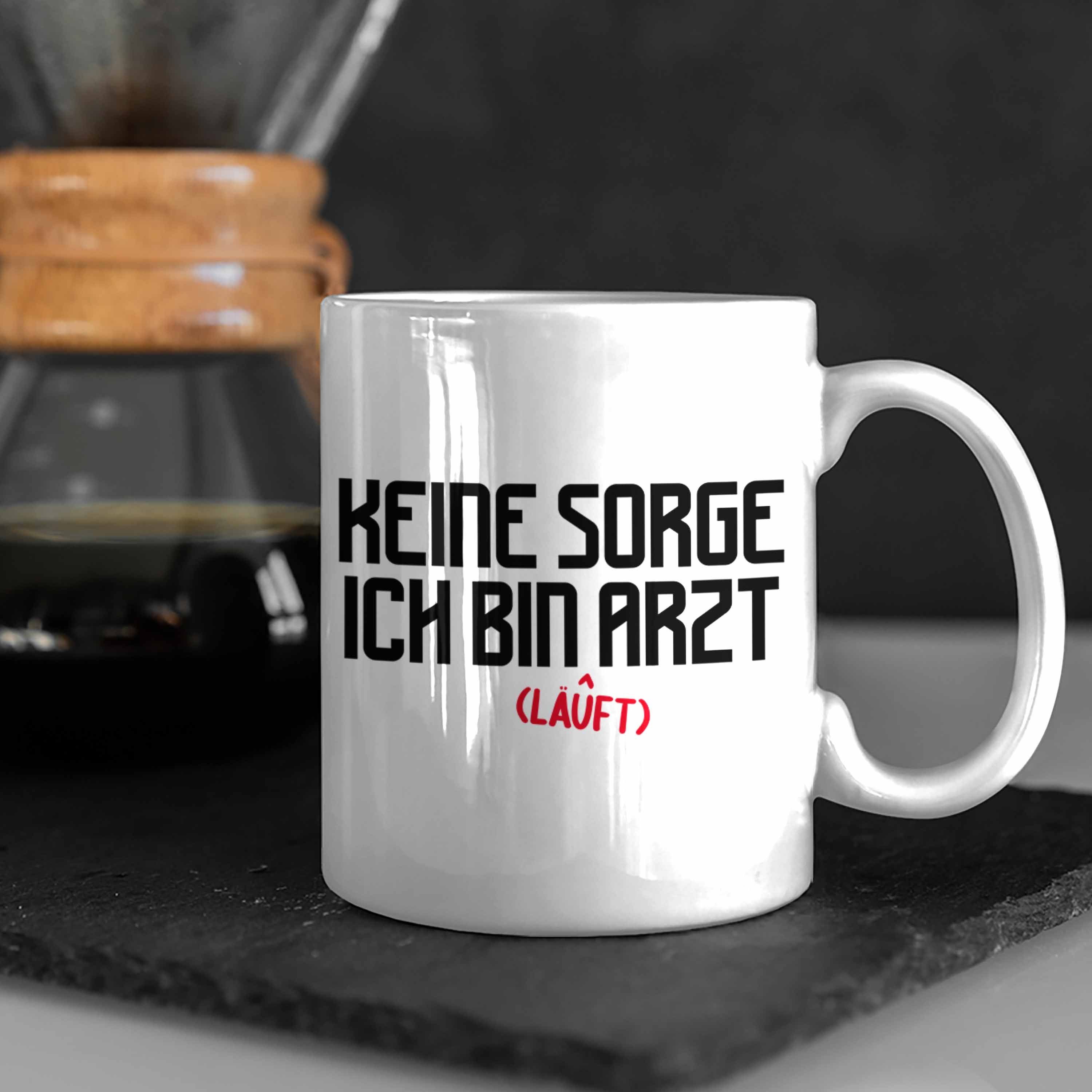 Trendation Tasse Arzt Tasse Arzt Geschenk Trendation Männer Lustig für Kaffeetasse Weiss Krankenhaus Ärzte Geschenkidee 