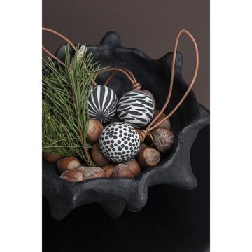 Mette Ditmer Christbaumschmuck Weihnachtsbaumschmuck Globe Baubles Black (3-teilig)