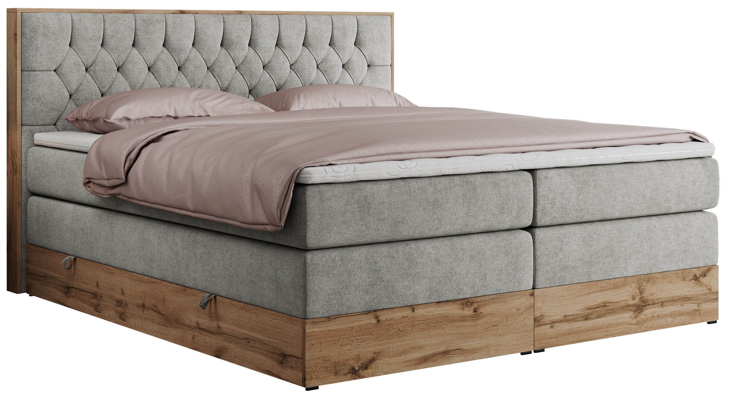 MKS MÖBEL Boxspringbett AMORE KING (Set, günstig online kaufen
