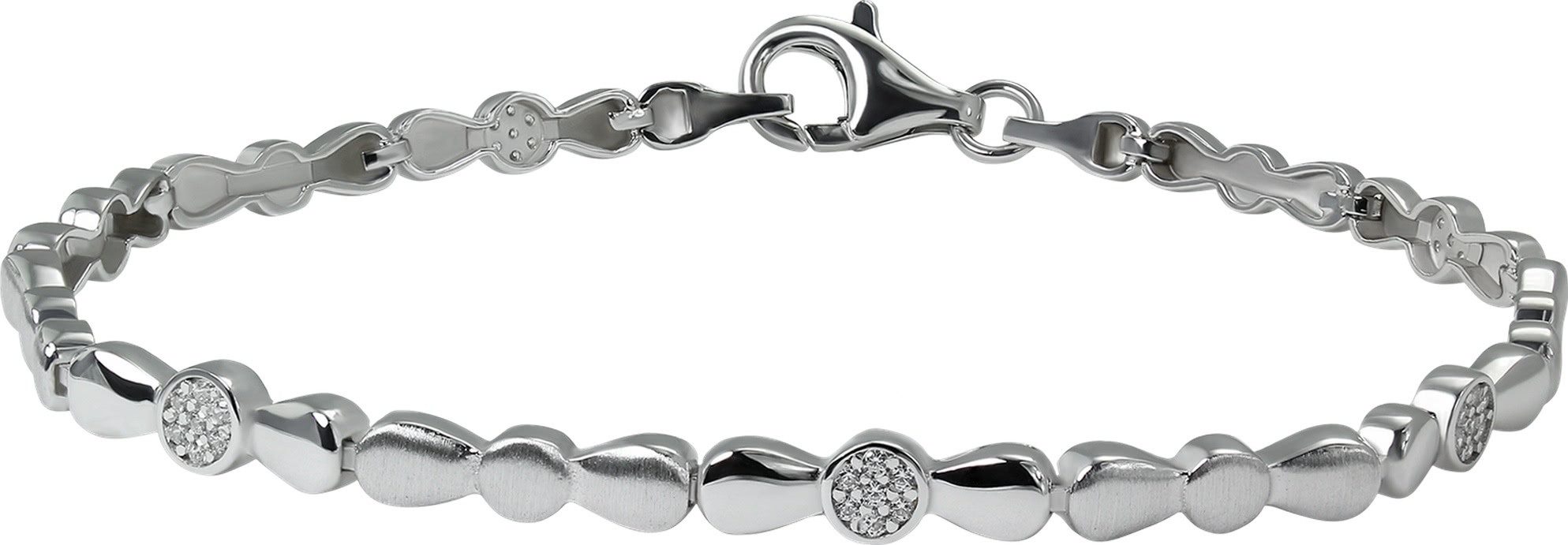 Silberarmband SilberDream Armband Design Zirkonia weiß