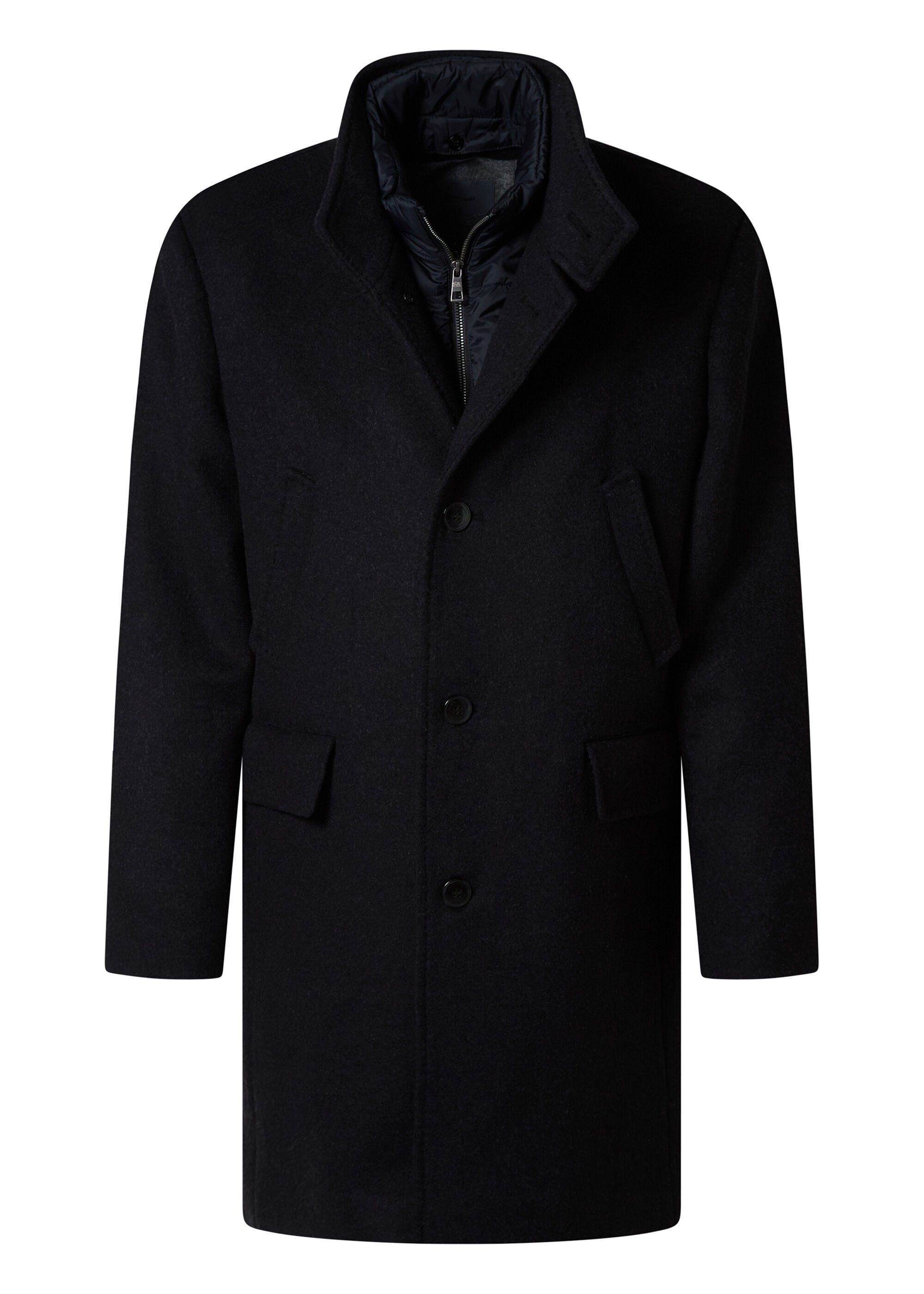 Pierre Cardin Langmantel mit hohem Kragen günstig online kaufen