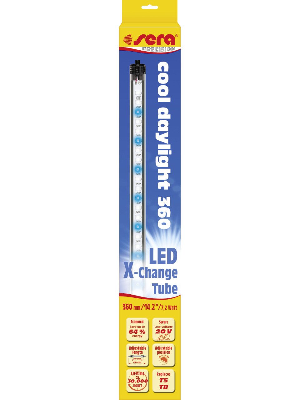 Sera LED Aquariumleuchte Sera Aquarium-Beleuchtung LED X-Change Tube cool