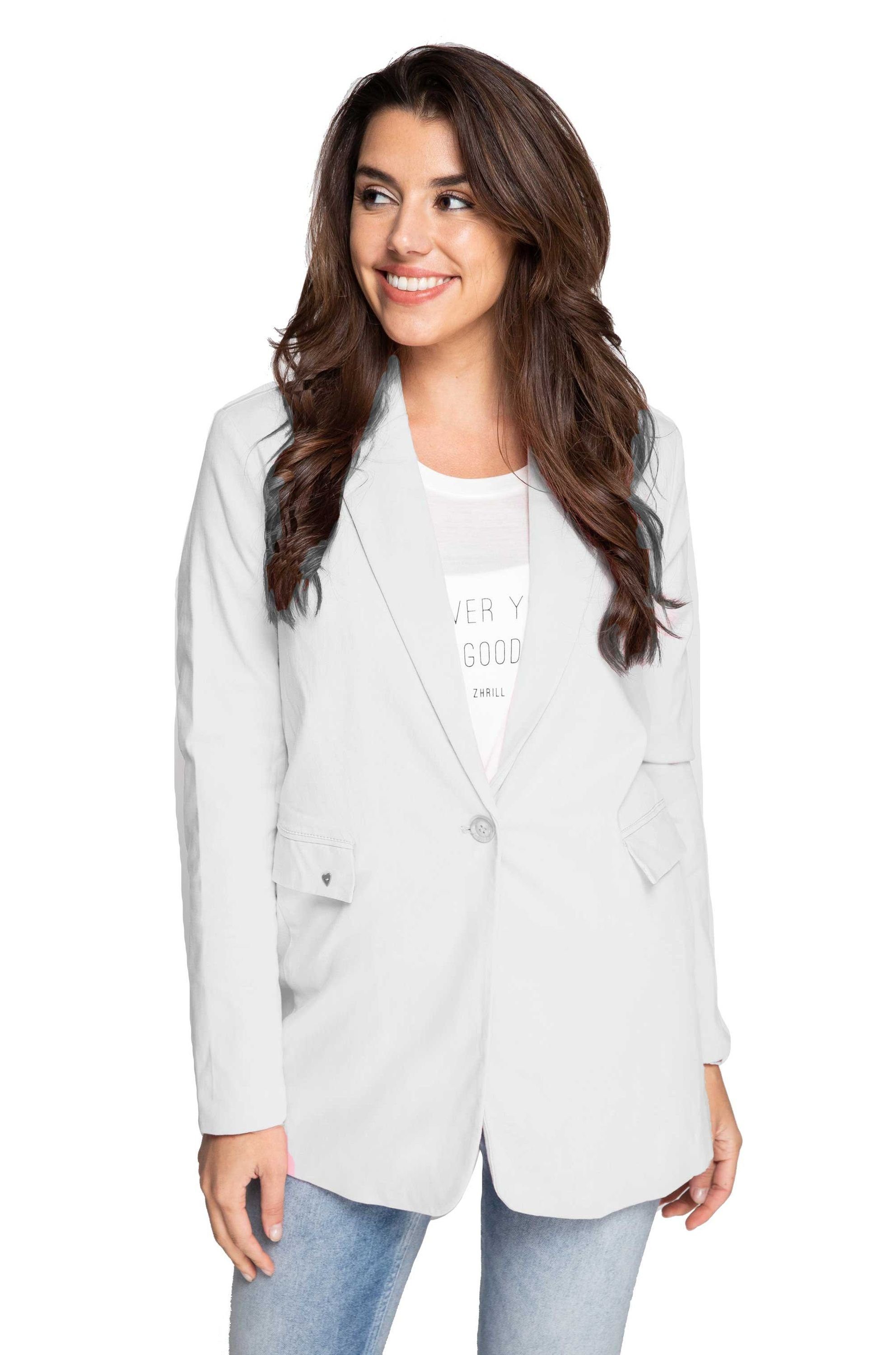 Zhrill Jackenblazer Blazer ELLIE White angenehmer günstig online kaufen