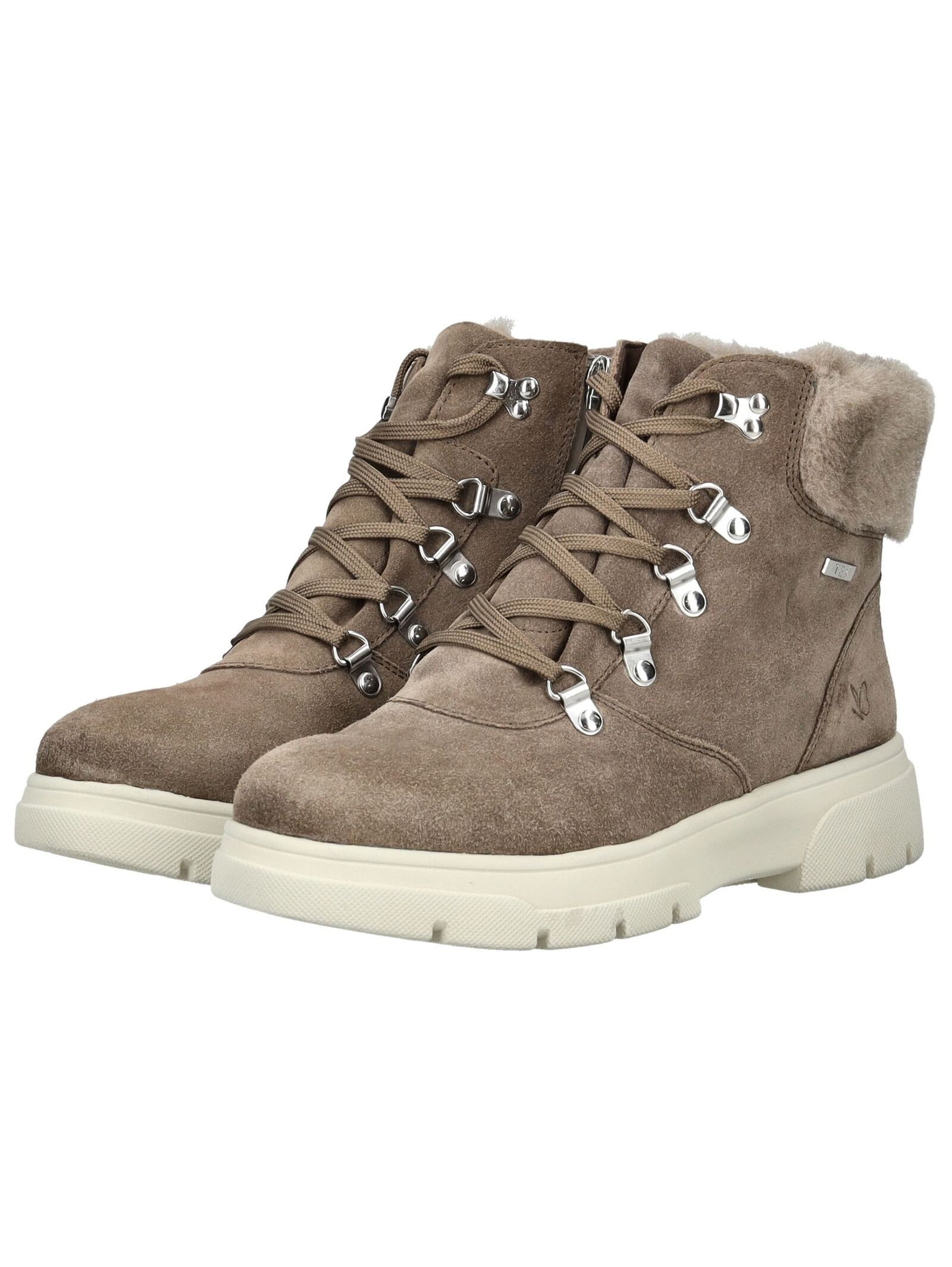 Caprice Stiefelette Leder/Textil . Schnürstiefelette