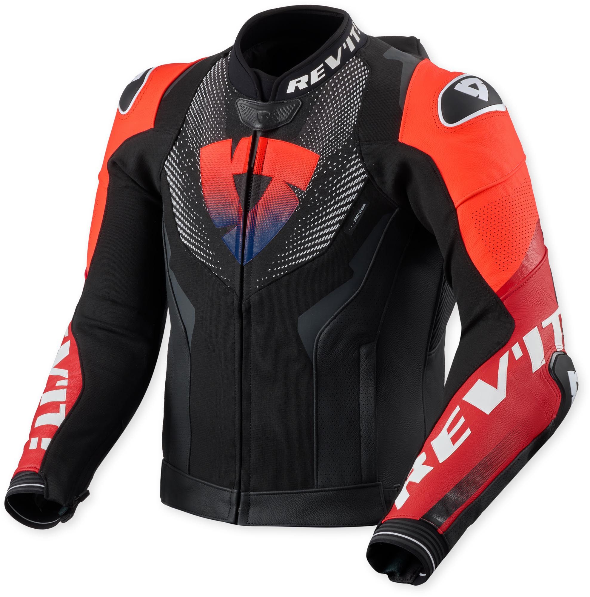 Revit Motorradjacke Hyperspeed 3 Pro Motorrad Lederjacke Airbag vorbereitet,Rückenprotektor vorbereitet,Brustprotektor vor
