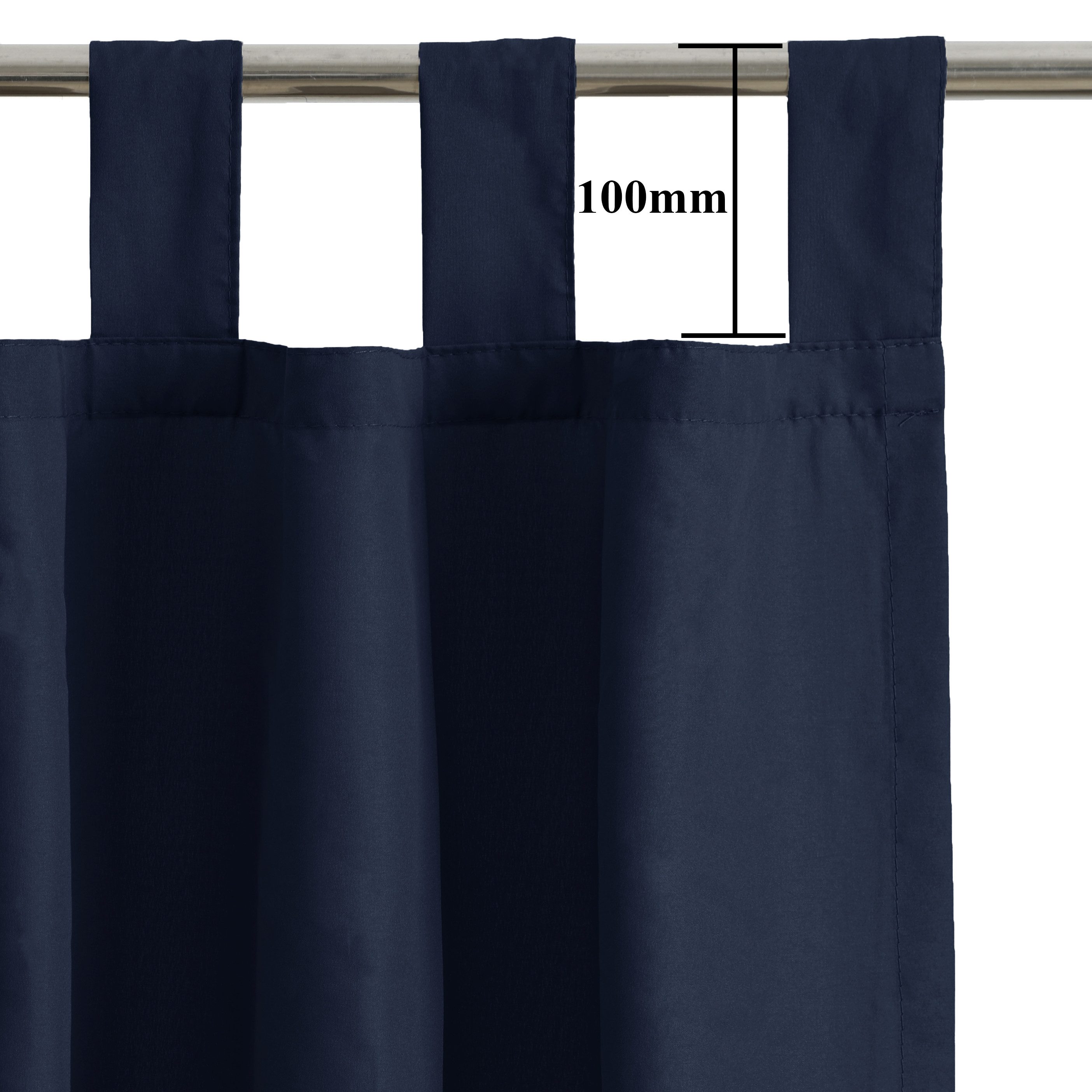 OTTO home Vorhang Raja mit Schlaufen, 2er Pack, blickdicht, Topseller (2 St), Schlaufen, blickdicht, Polyester, 2er-Set, Bestseller, einfarbig, modern, pflegele – Bild 4 von 5