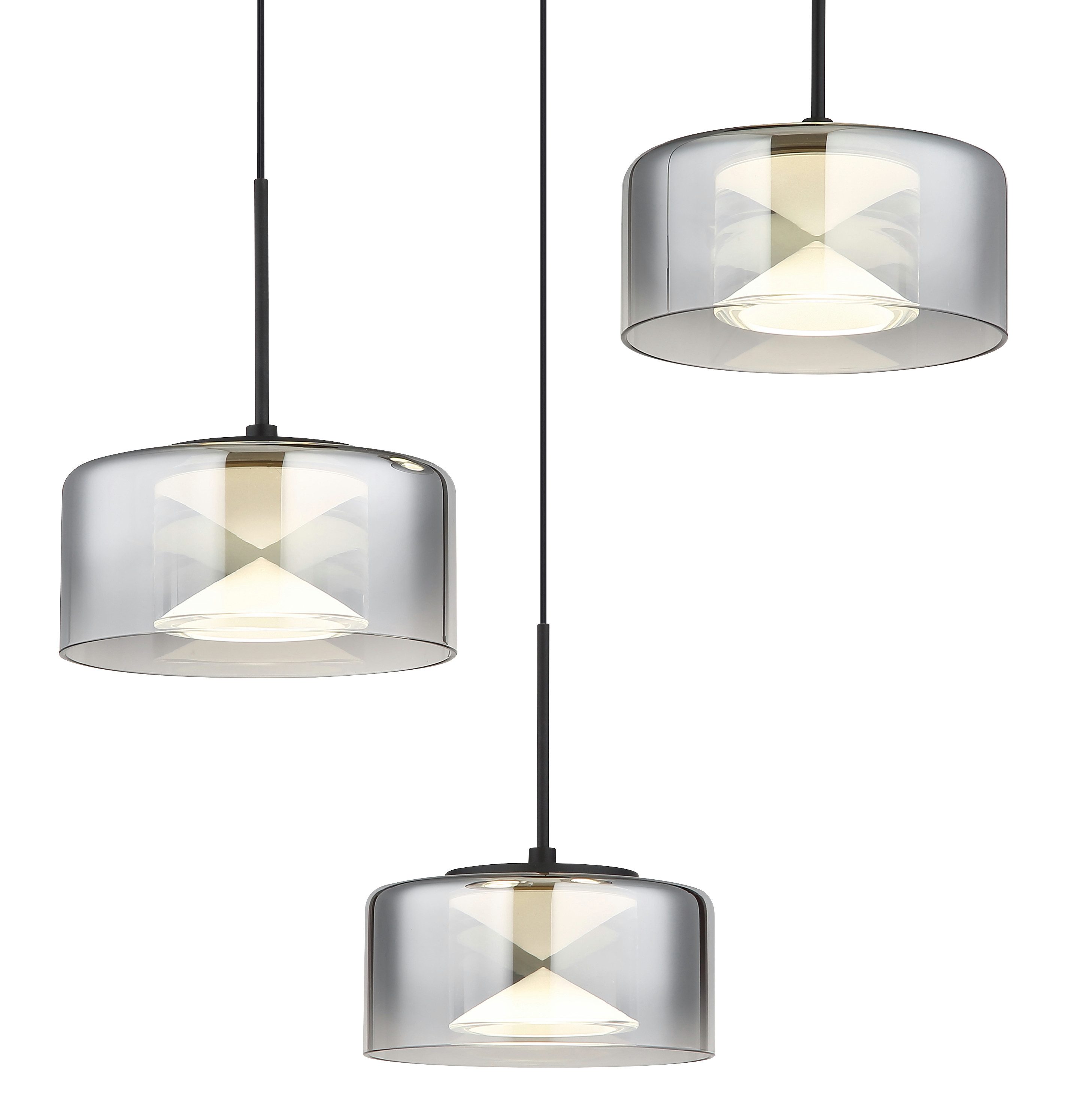 GLOBO LIGHTING LED Pendelleuchte BELINDA, LED fest integriert, Tageslichtweiß, Hängelampe/Hängeleuchte/Wohnzimmer/Esstisch/elegant