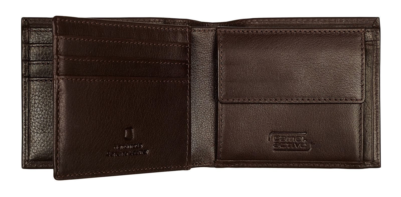 camel active Geldbörse Jeans Wallet, aus echtem Leder mit RFID-Blocker Schu günstig online kaufen
