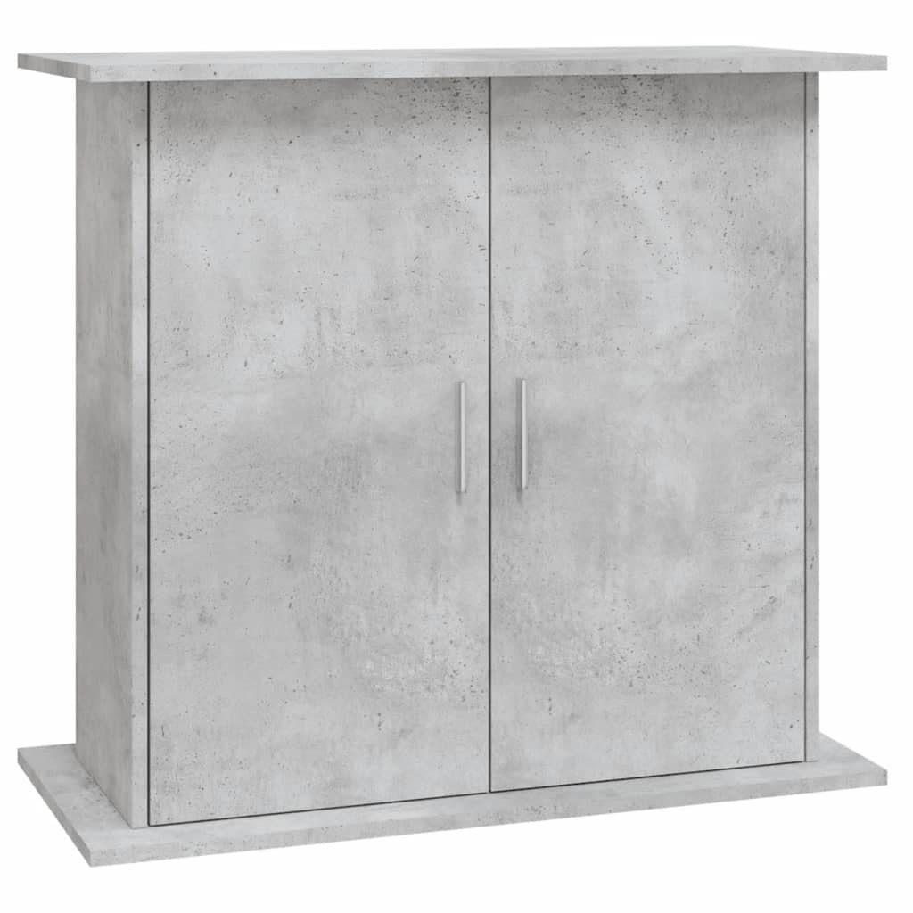 Aquariumunterschrank Aquariumständer Betongrau 81x36x73 cm Spanplatte Aquarium Unterstand T