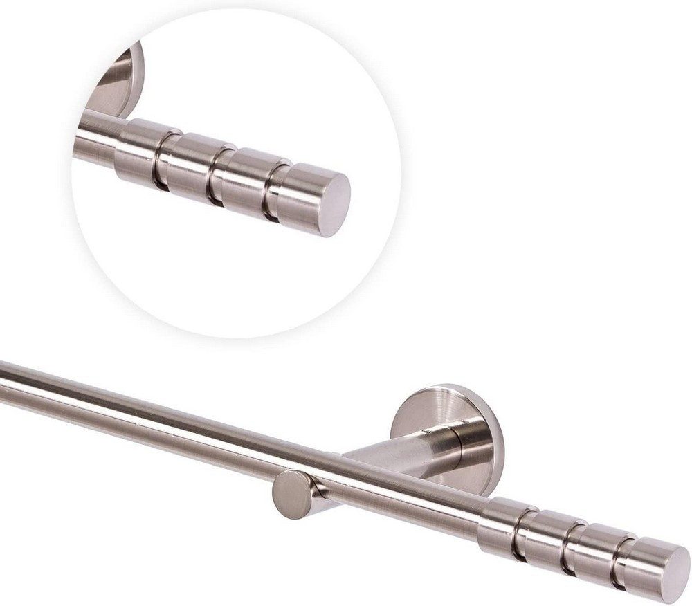 MDEKOR Gardinenstange Vorhangstange 16mm, 1-läufig, Wandmontage, 120 cm Ede günstig online kaufen