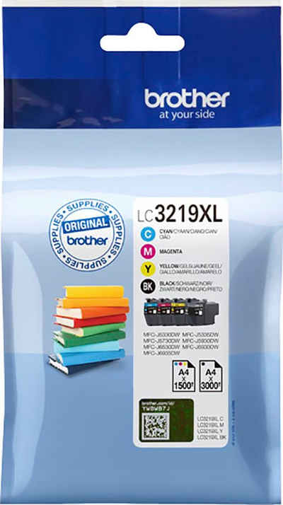 Brother LC-3219XL Value Pack Tintenpatrone (Packung, 4-tlg)