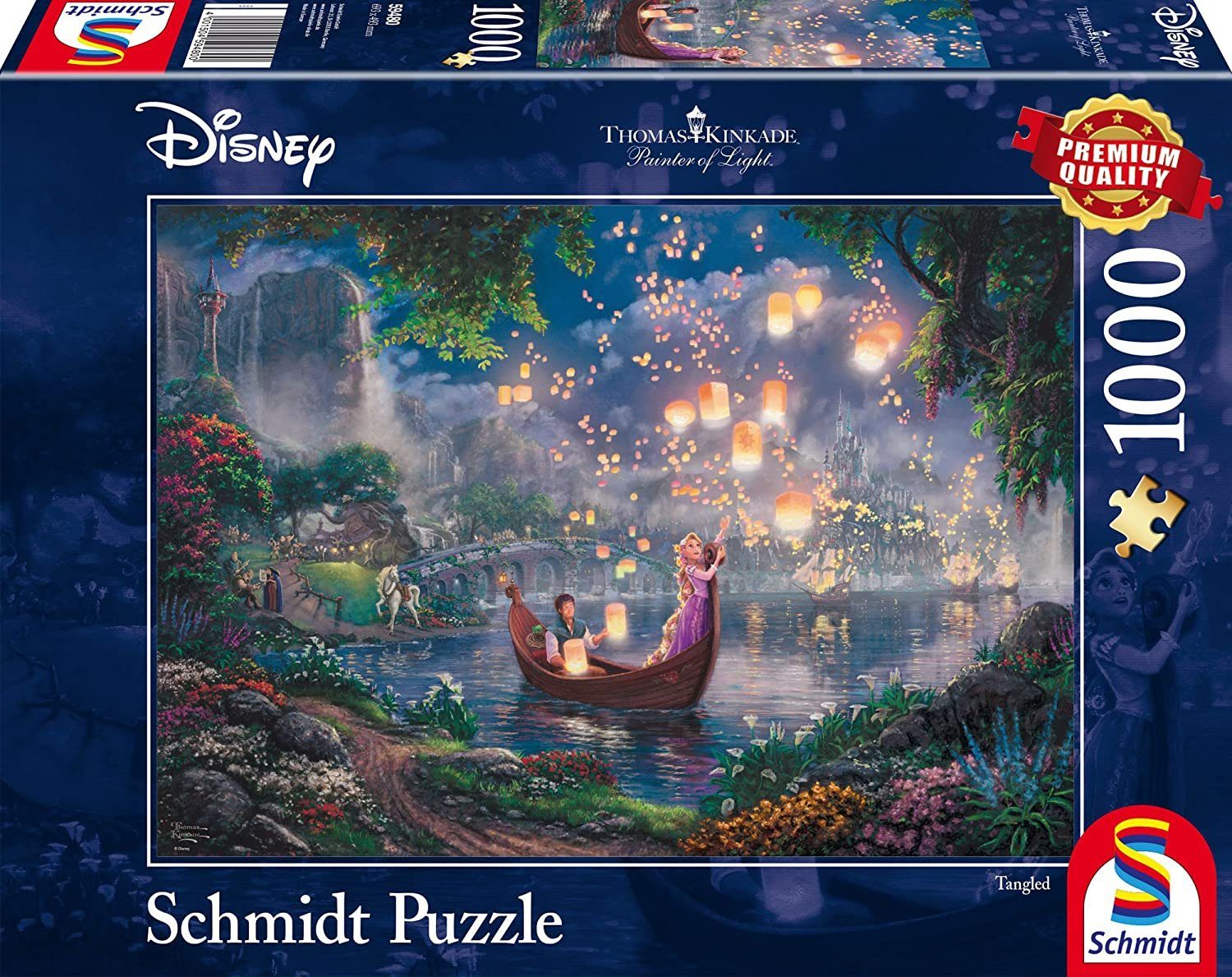 Rapunzel, Puzzleteile Spiele 1000 Puzzle Schmidt