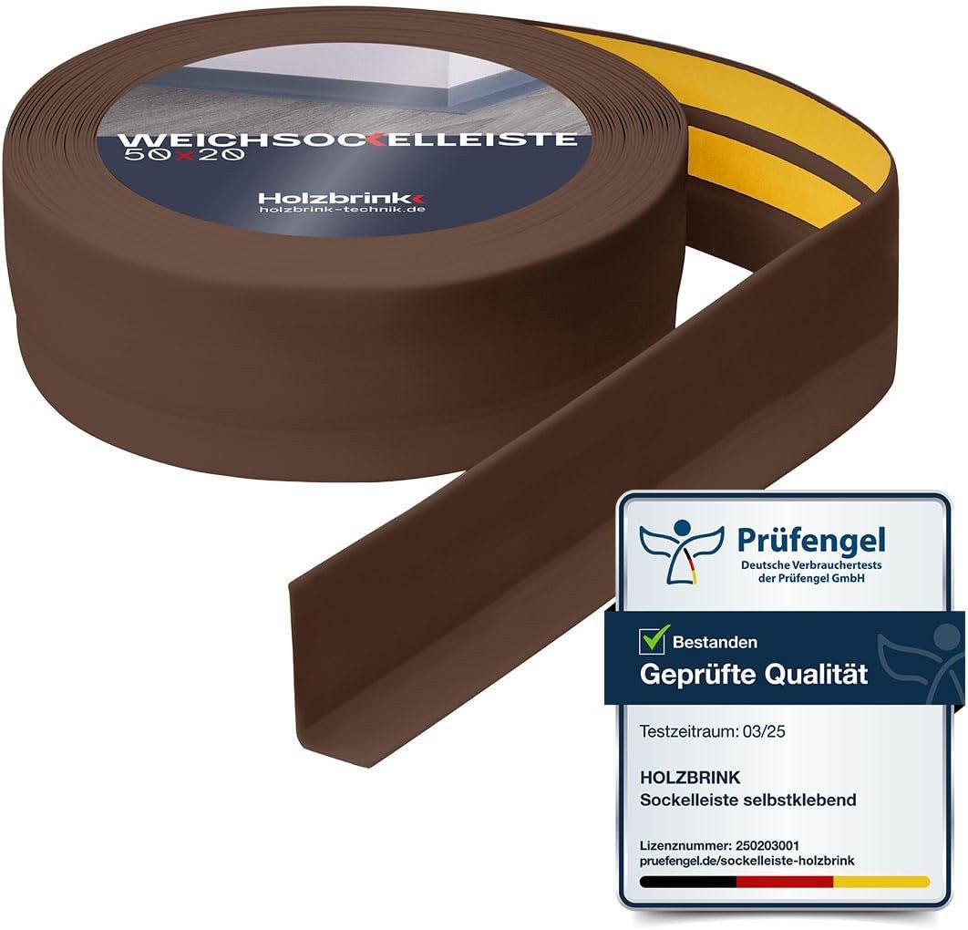 HOLZBRINK Sockelleiste HOLZBRINK selbstklebend PVC 50x20mm, 1 m, L: 100 cm, günstig online kaufen
