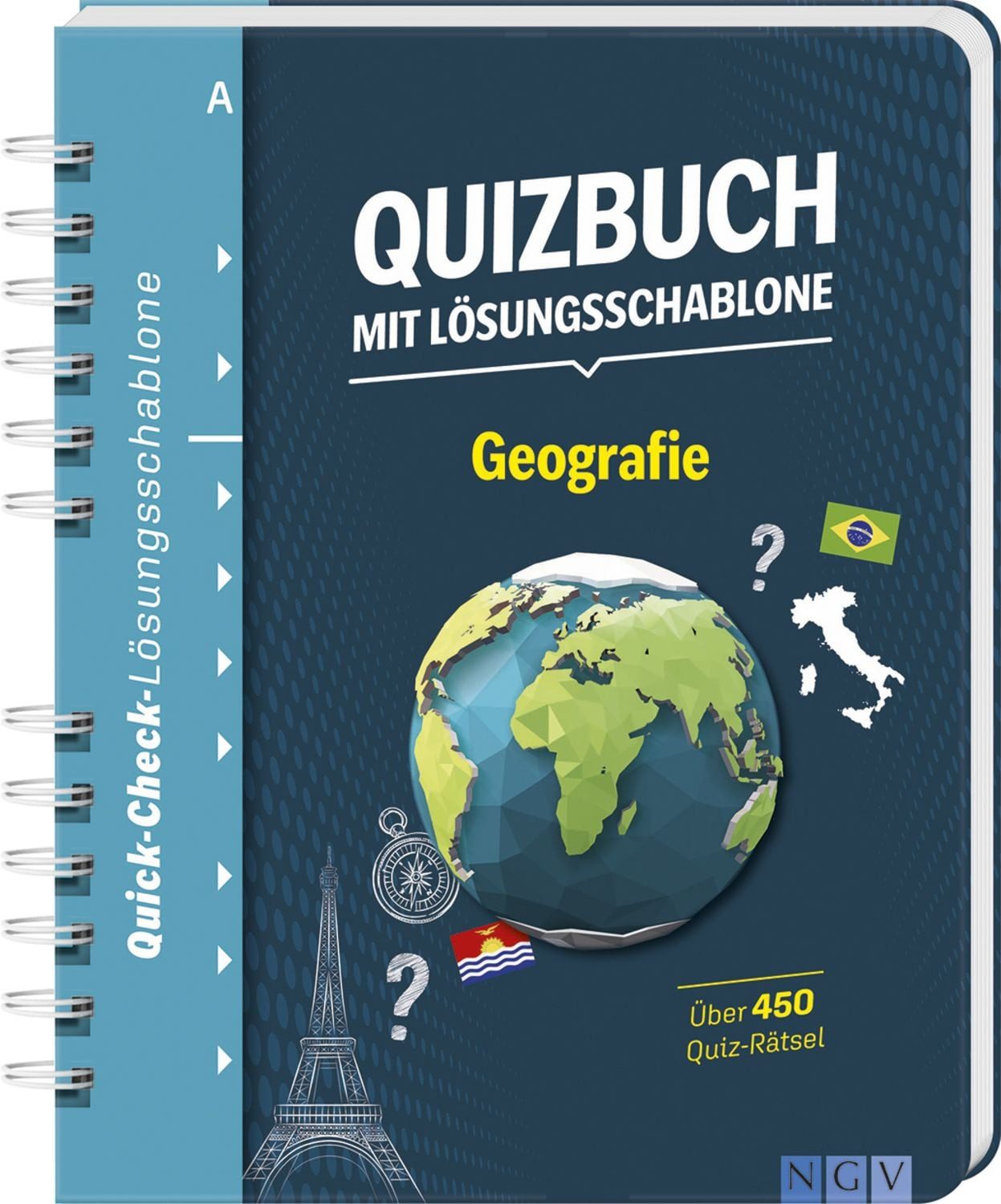 Quizbuch mit Lösungsschablone Geografie / diverse