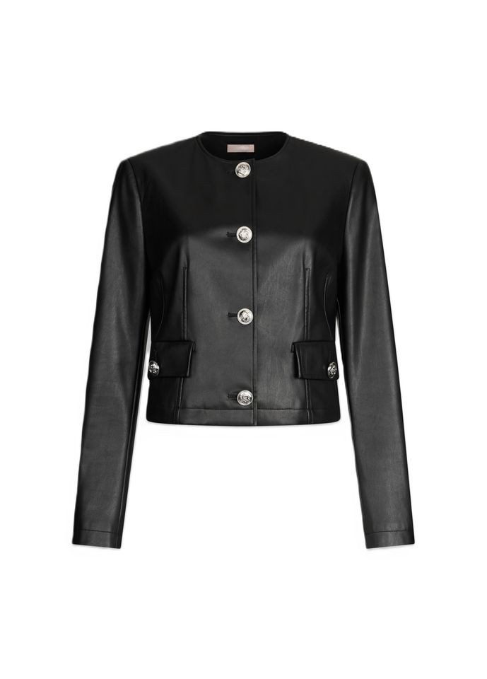 Liu Jo Lederimitatjacke – Stylische Kunstlederjacke für Damen