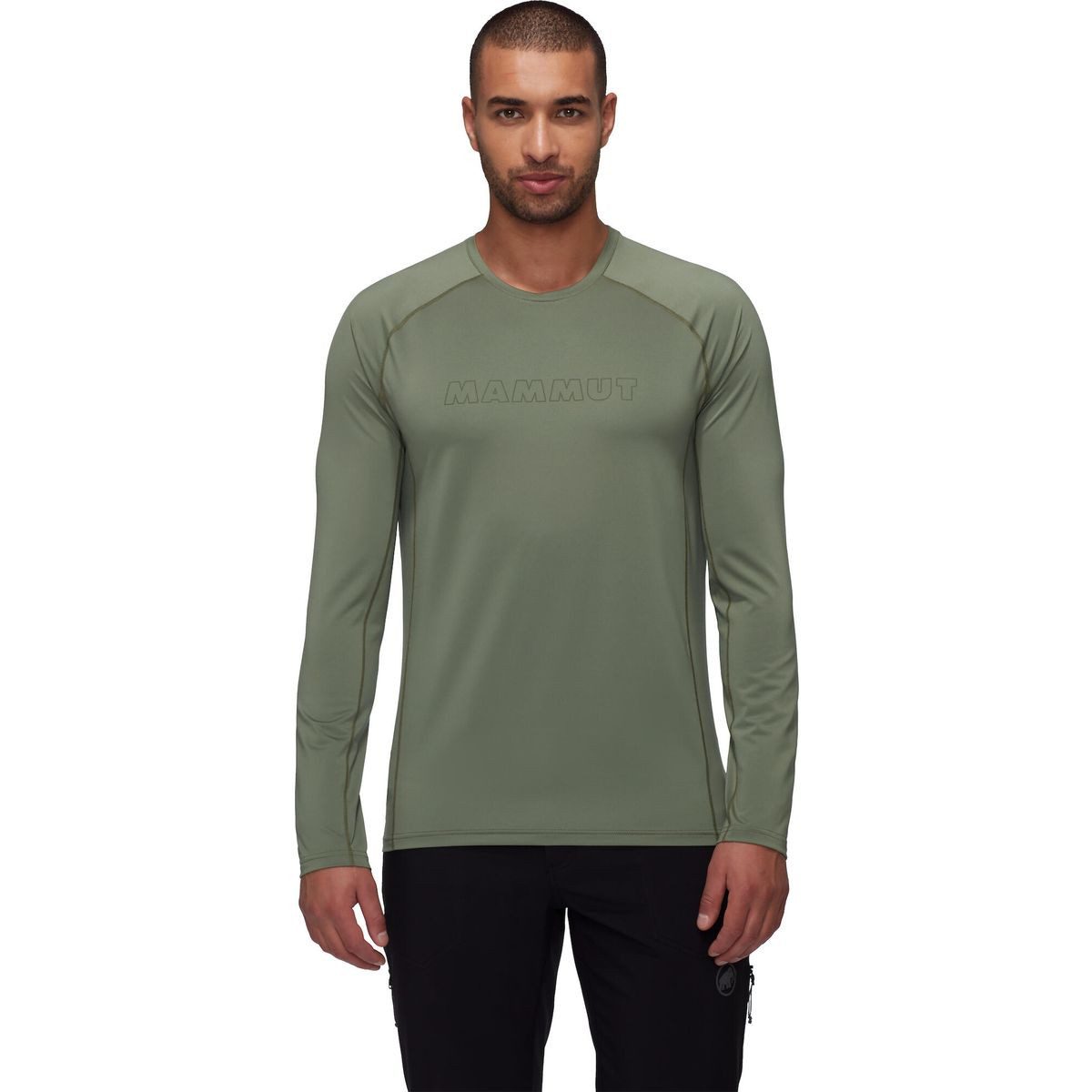 Mammut Fleecejacke Selun FL Longsleeve Men Logo Nachhaltiges Longsleeve mit UV-Schutz, geruchshemmend und