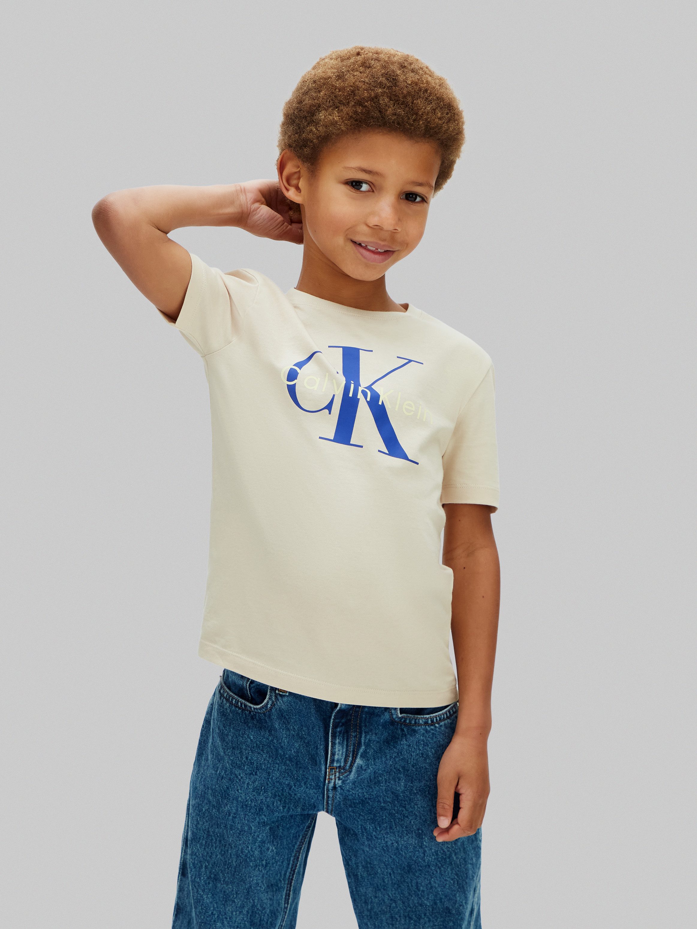 Calvin Klein Jeans T-Shirt MONO LOGO T-SHIRT Regular fit für Kinder, mit Logoschriftzug