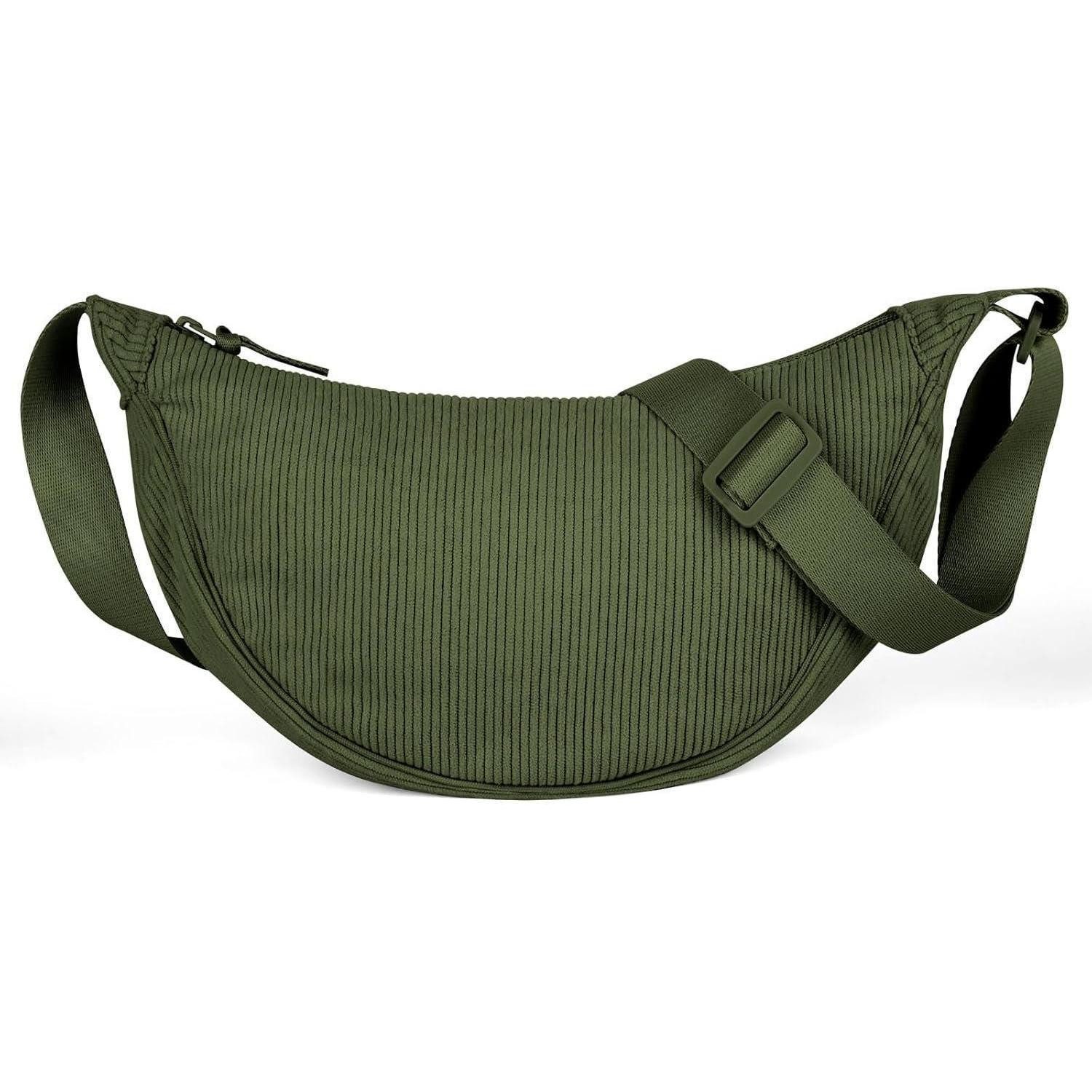 Umhängetasche Damen Halbmond Crossbody Schultertasche Verstellbarer Schultergurt