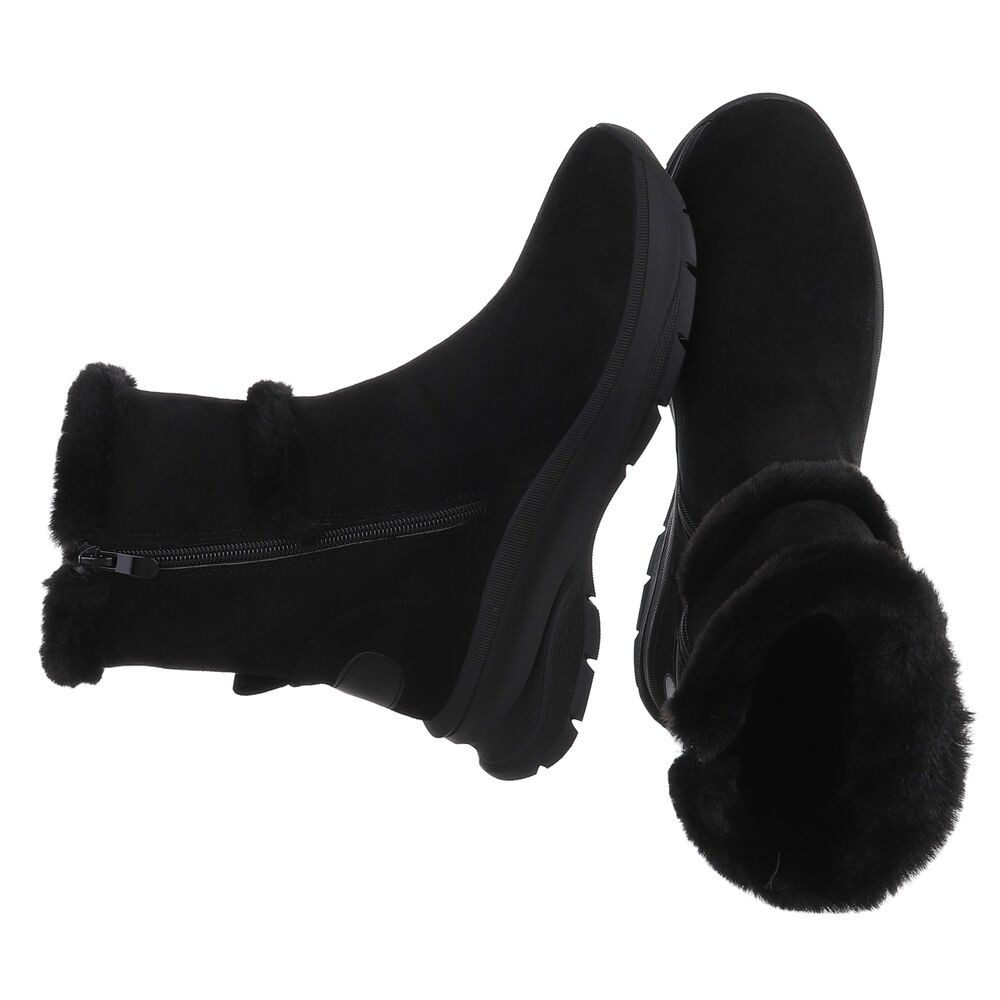 Ital-Design Damen Stiefeletten mit kuscheligem Futter für Alltag Plateausti günstig online kaufen