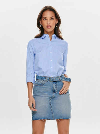 JACQUELINE de YONG Blusenshirt Business Basic Hemd Bluse JDYMIO (1-tlg) 4189 in Blau
