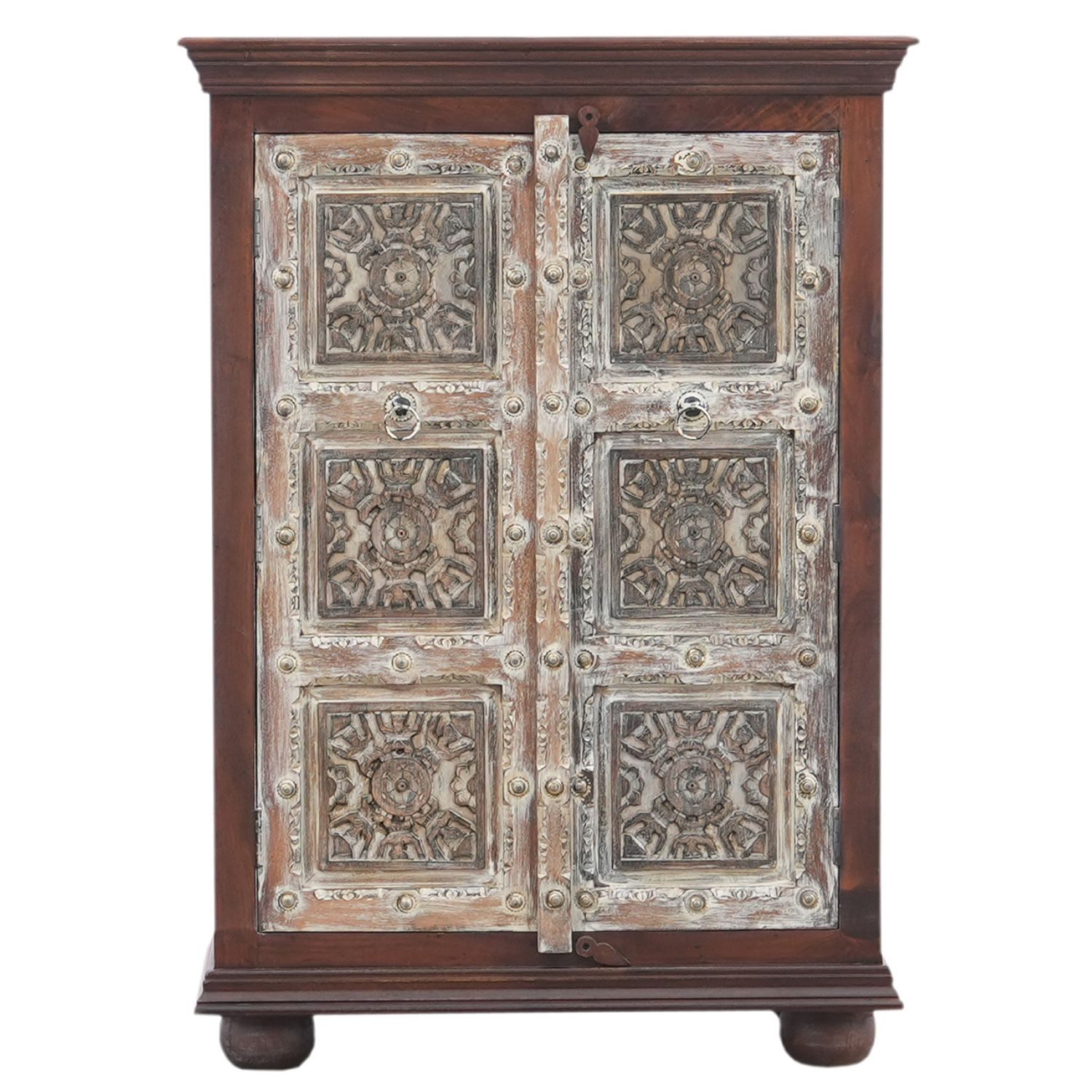 Marrakesch Orient & Mediterran Interior Kommode Kommode Cansin Massivholz Ethno Schrank Oriental Vintage 120cm (1 St), Handarbeit