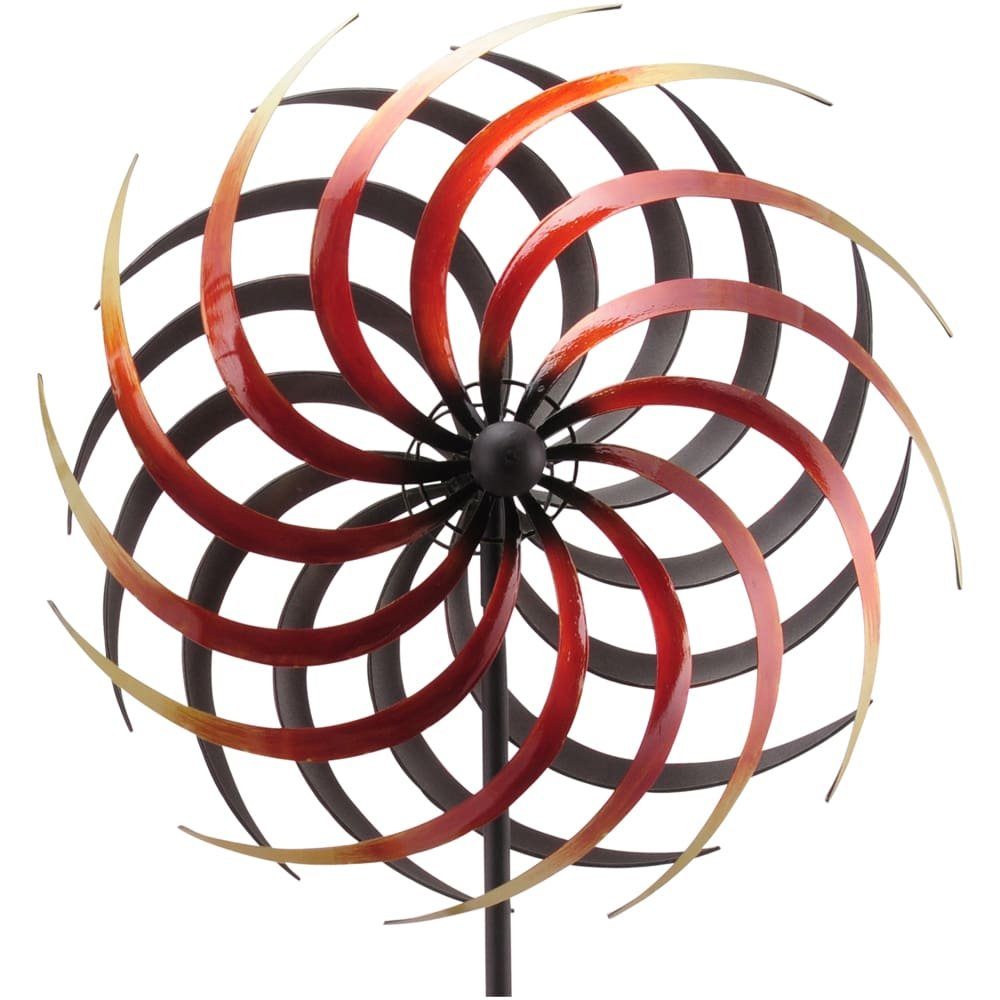 matches21 HOME & HOBBY Windspiel Windrad Gartendeko Metall Blüte