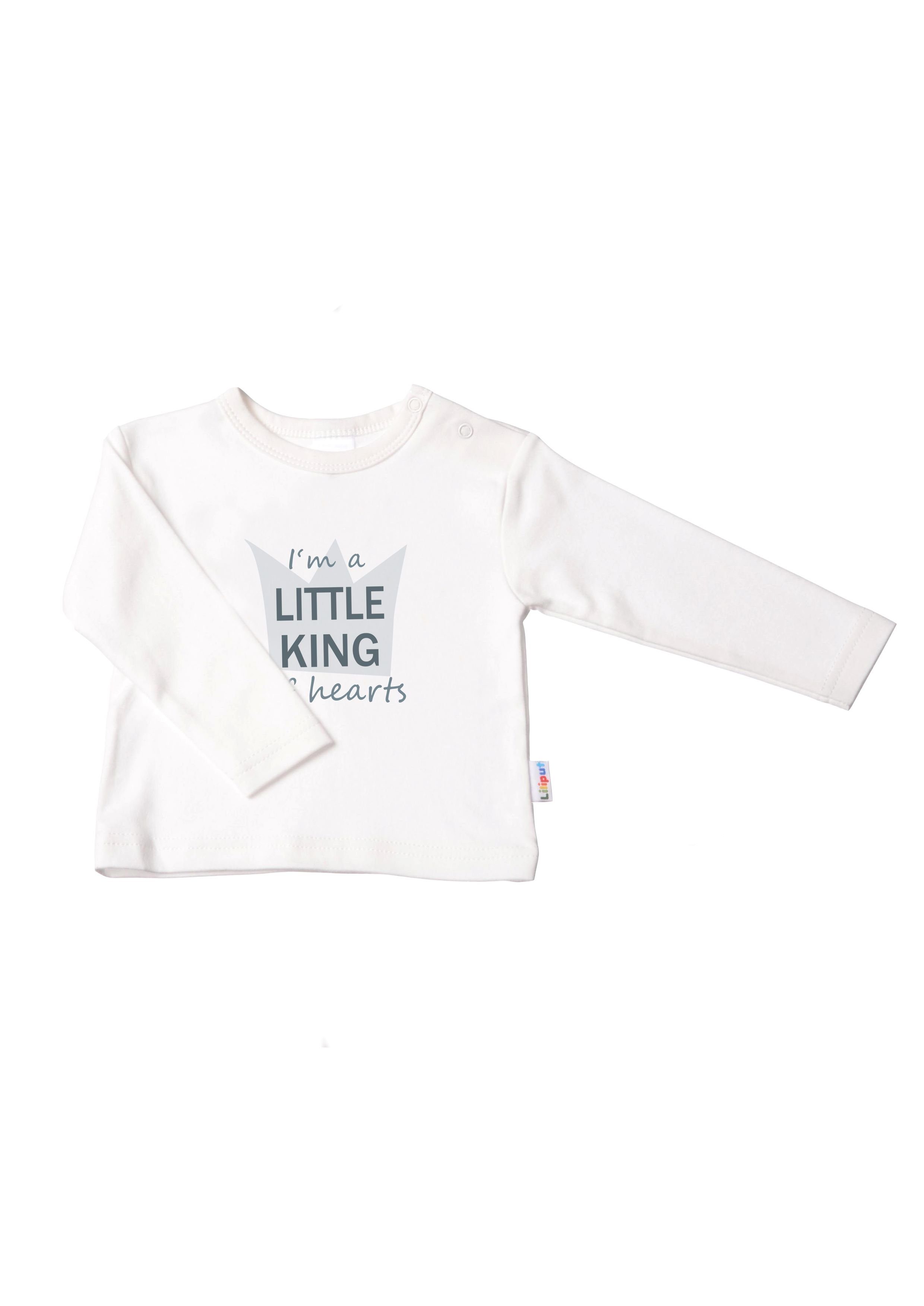 Langarmshirt Little King